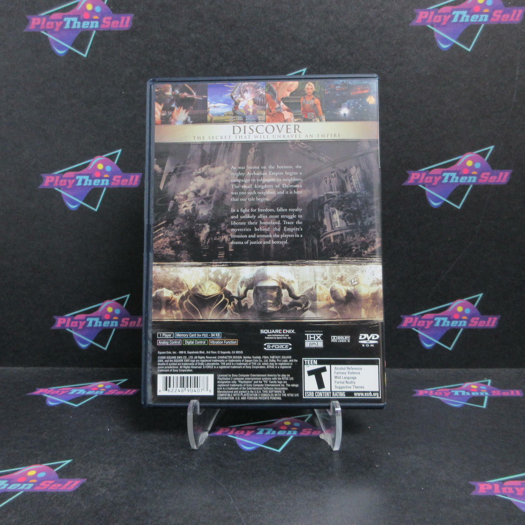 Final Fantasy XII PS2 PlayStation 2 + Reg Card Compelte - Very Good