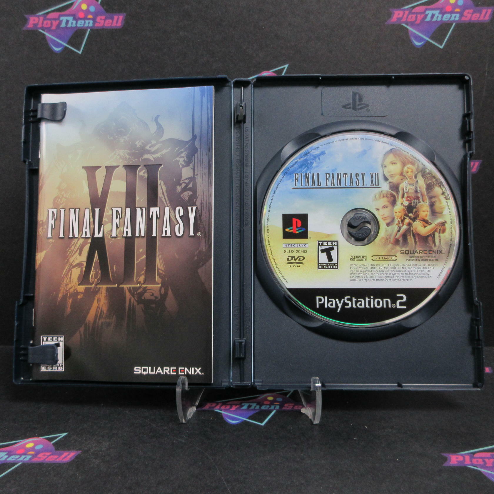 Final Fantasy XII PS2 PlayStation 2 + Reg Card Compelte - Very Good