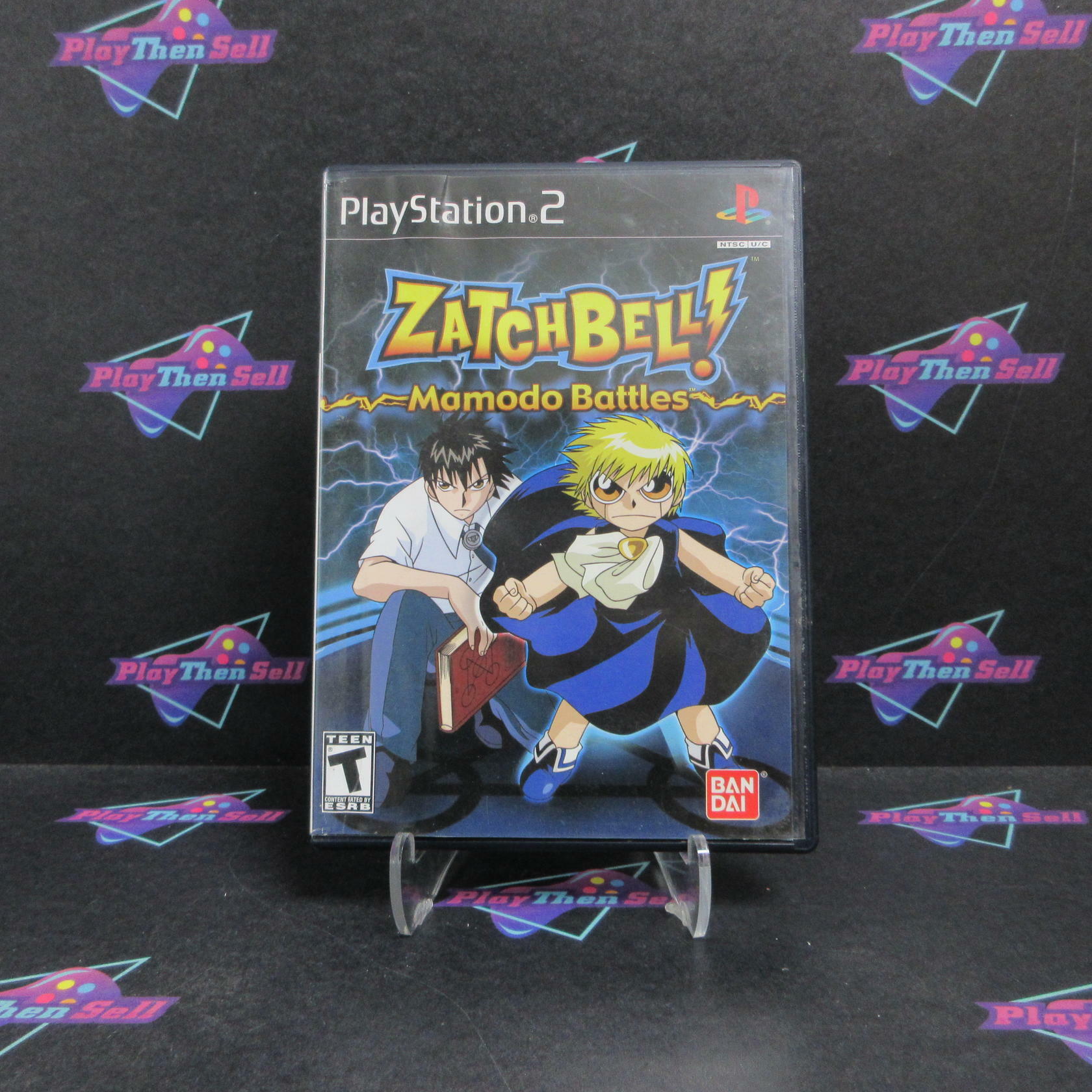 Zatch Bell Mamodo Battles PS2 PlayStation 2 + Trading Card Complete - Very Good