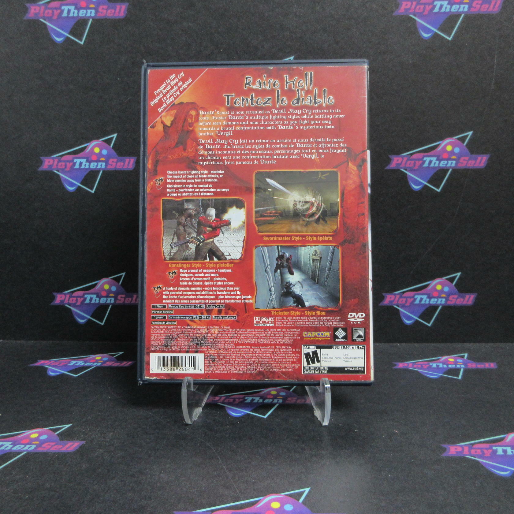 Devil May Cry 3 Dantes Awakening PS2 PlayStation 2 Complete - Very Good