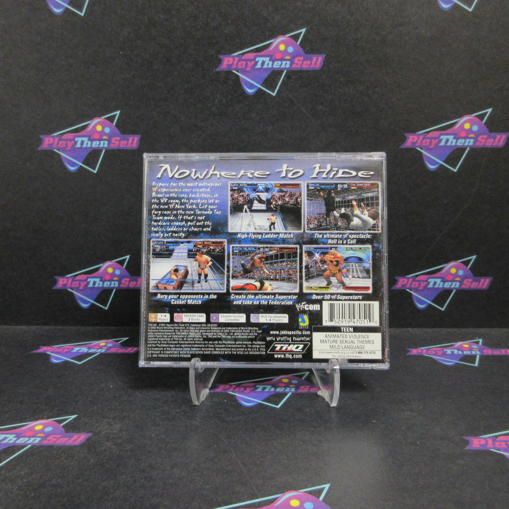 WWF Smackdown 2 Know Your Role PS1 PlayStation 1 Complete - Very Good