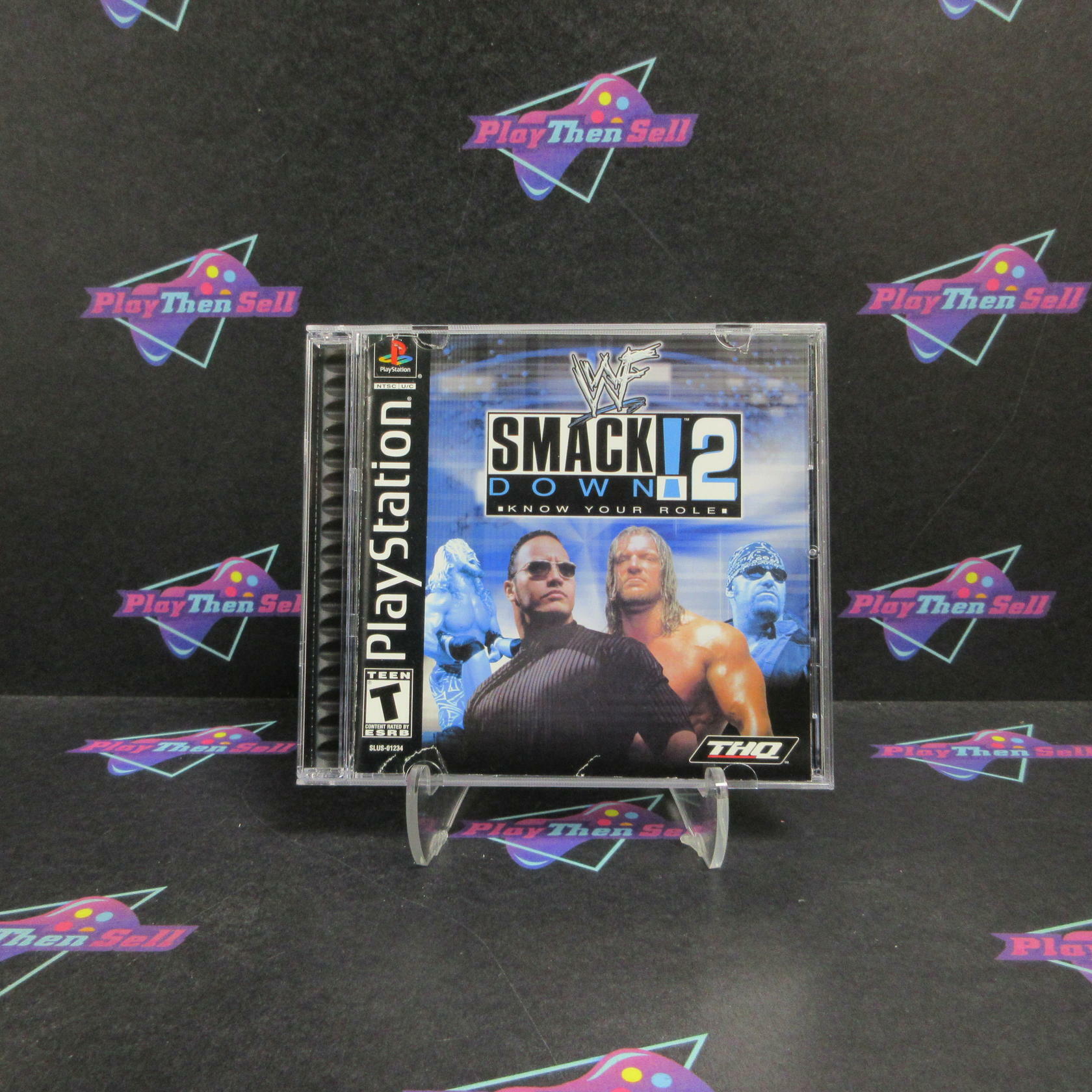 WWF Smackdown 2 Know Your Role PS1 PlayStation 1 Complete - Very Good