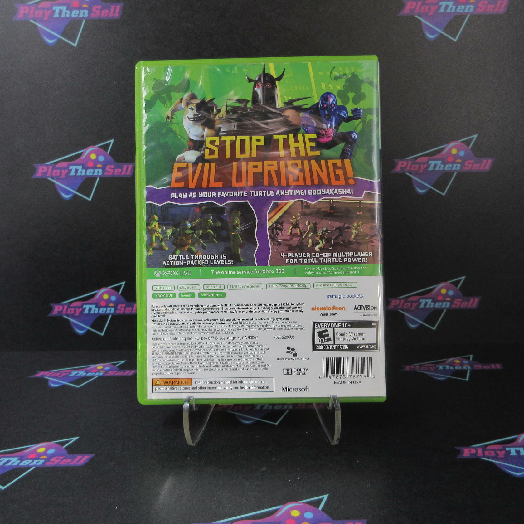 Nickelodeon Teenage Mutant Ninja Turtles Xbox 360 Complete - Excellent