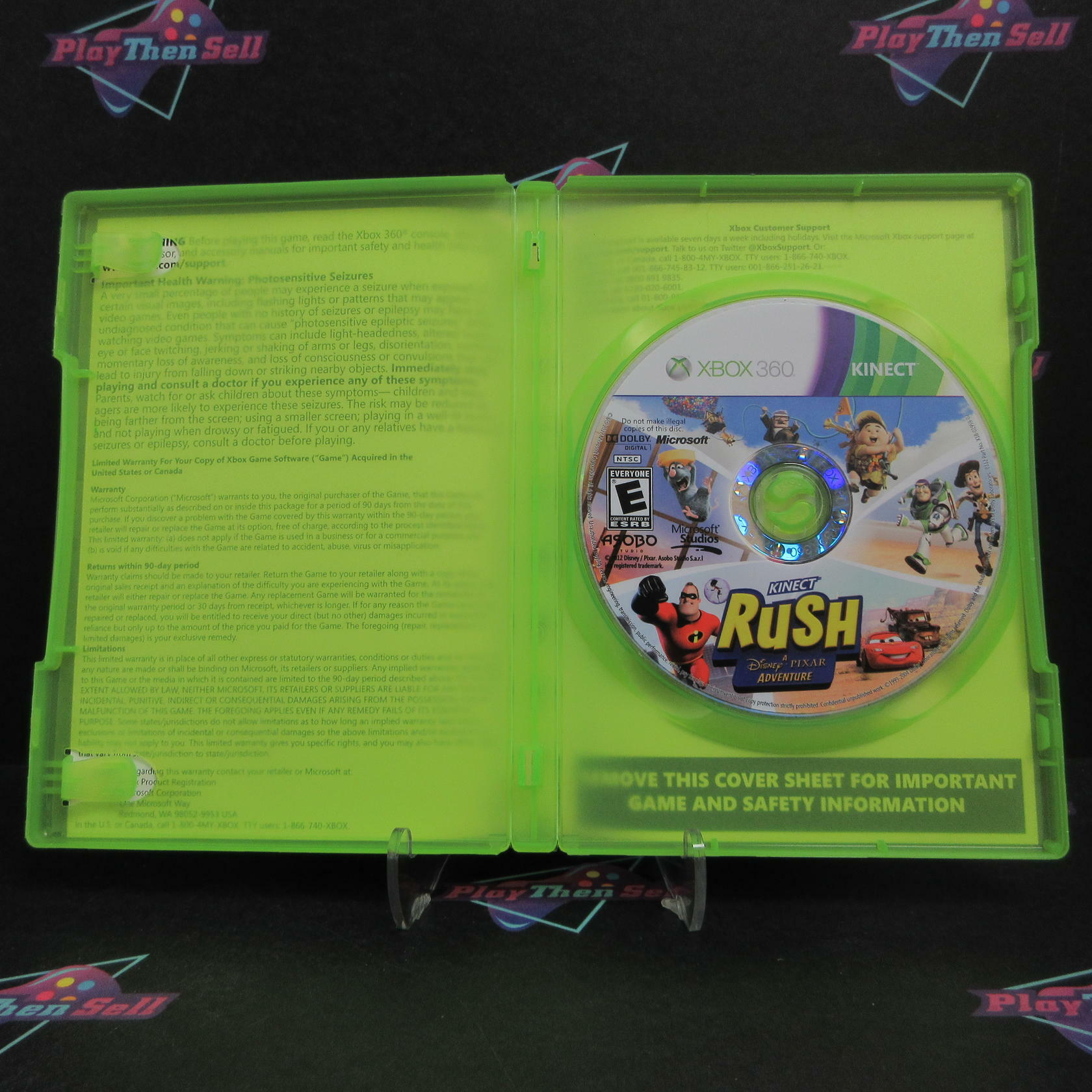 Kinect Rush Disney Pixar Adventure Xbox 360 Complete - Excellent