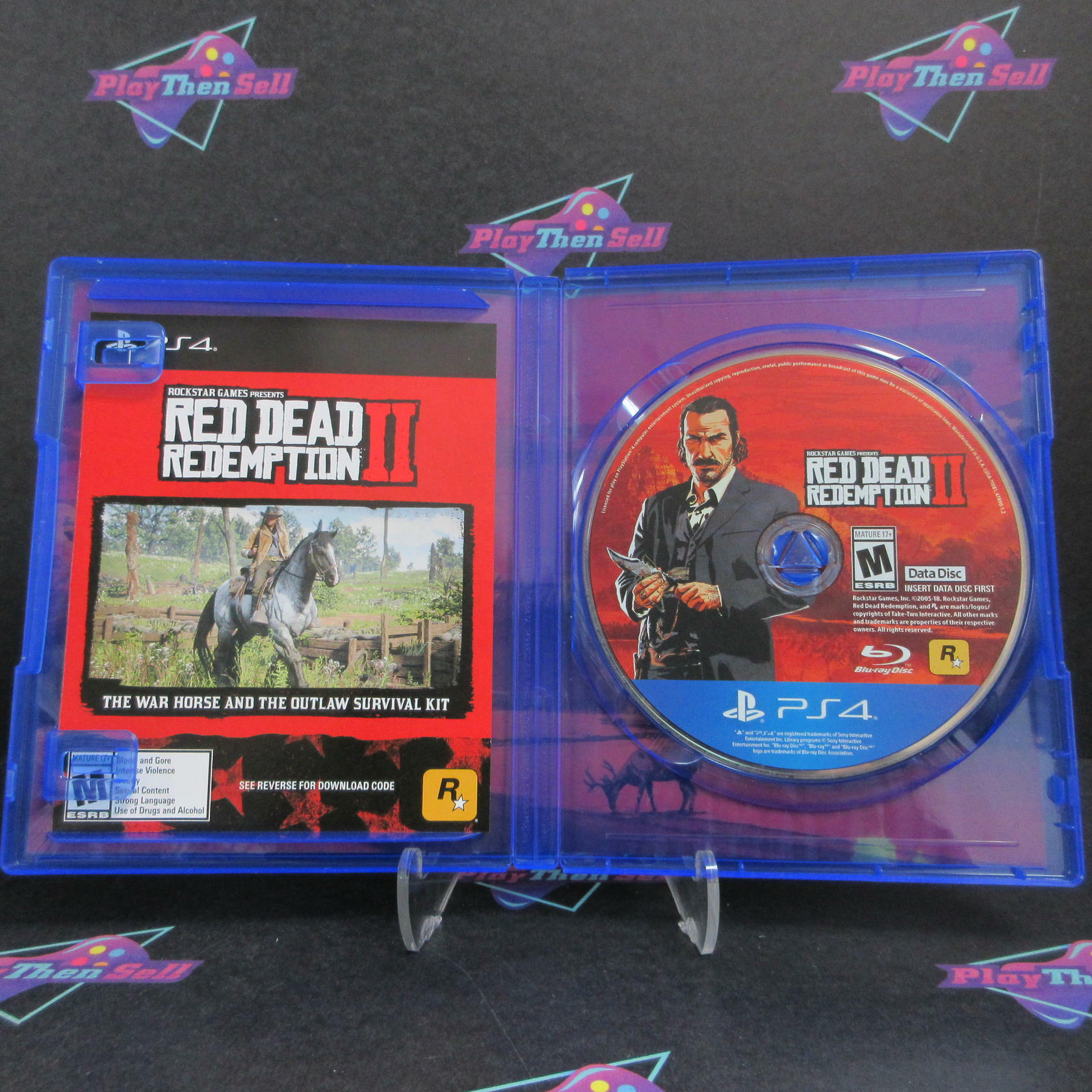 Red Dead Redemption 2 PS4 PlayStation 4 + Map Complete - Very Good