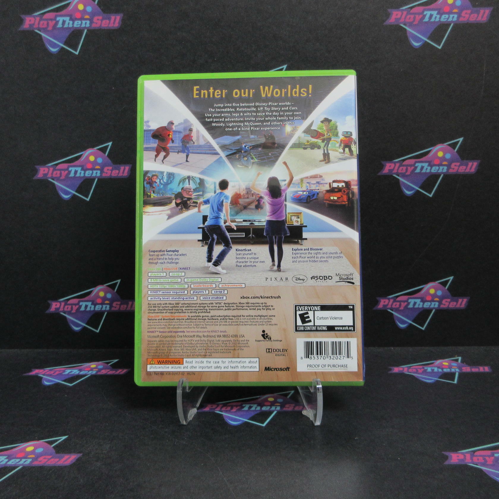 Kinect Rush Disney Pixar Adventure Xbox 360 Complete - Excellent