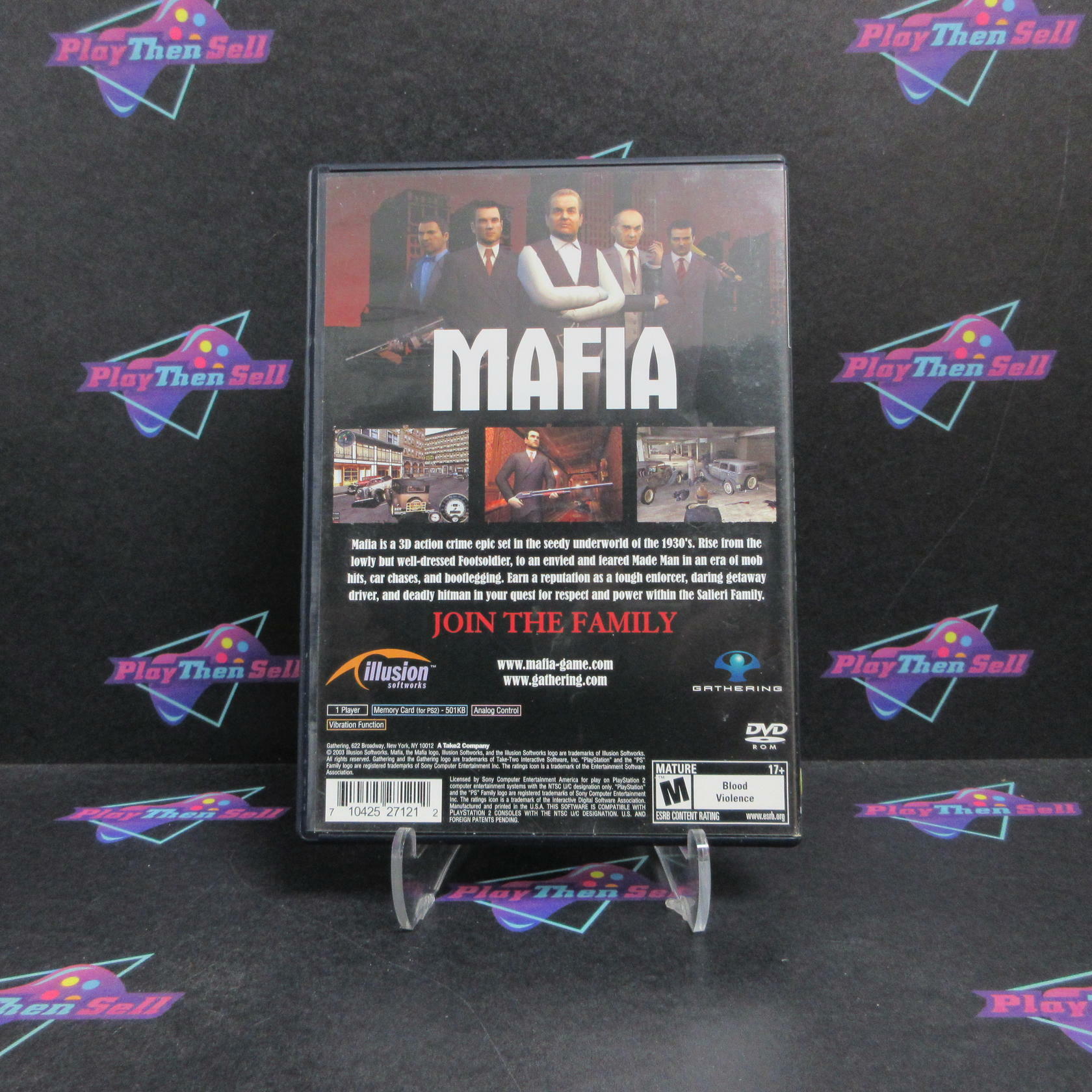 Mafia PS2 PlayStation 2 + Poster Complete - Very Good