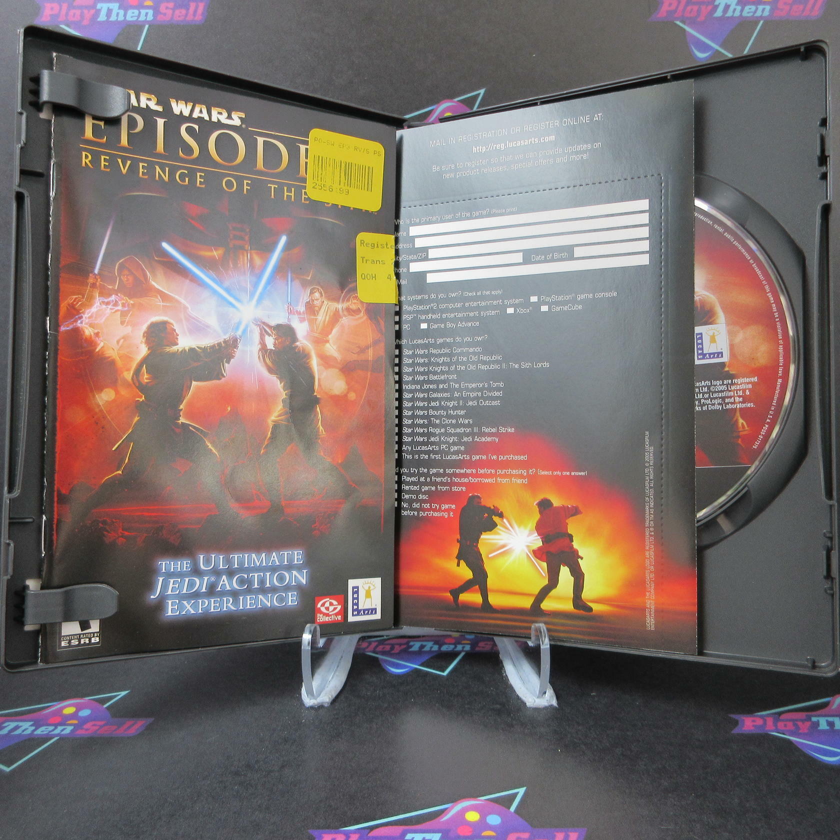 Star Wars Episode III Revenge of the Sith PS2 + Reg Card Complete - Very Good