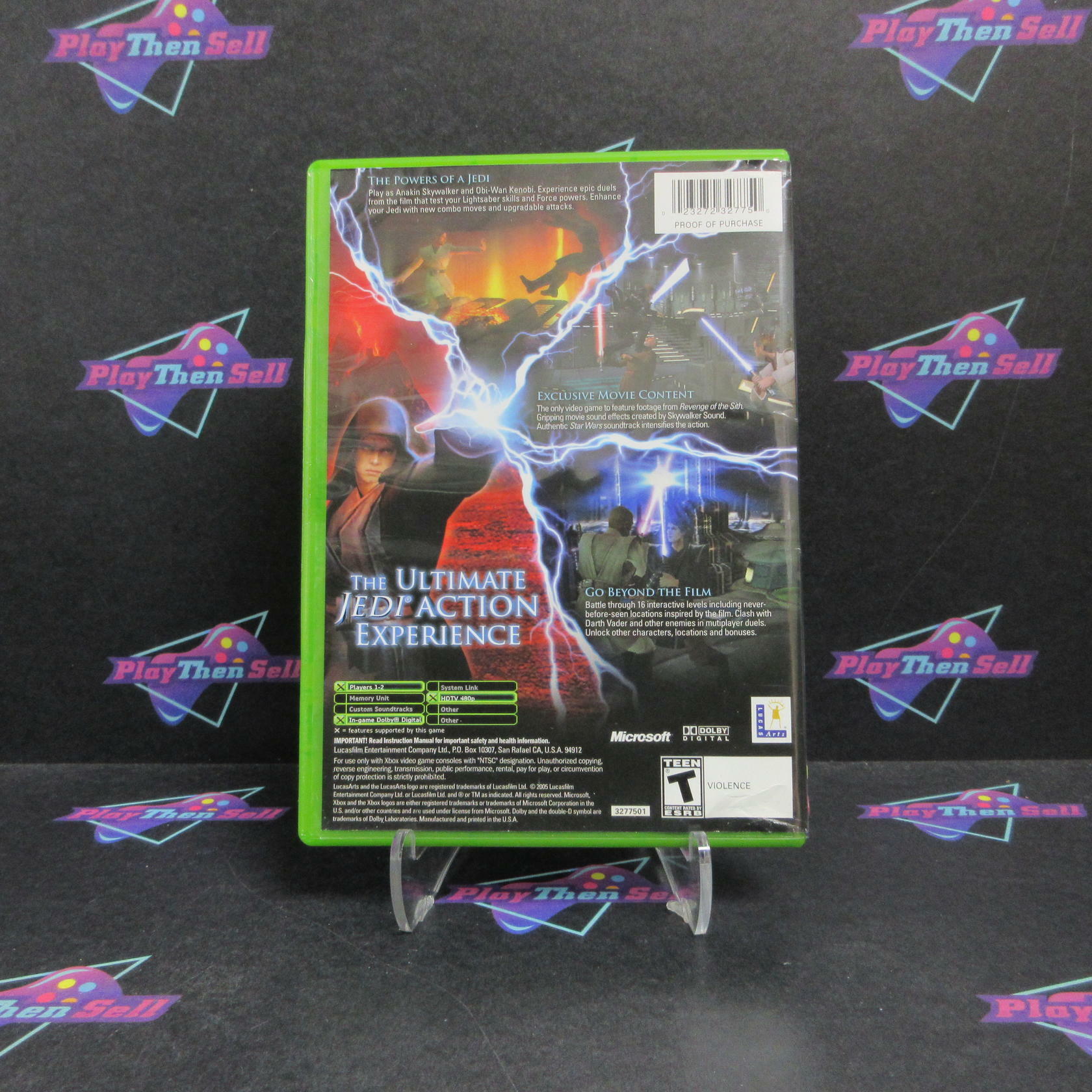 Star Wars Episode III Revenge of the Sith Xbox + Reg Card Complete - Very Good