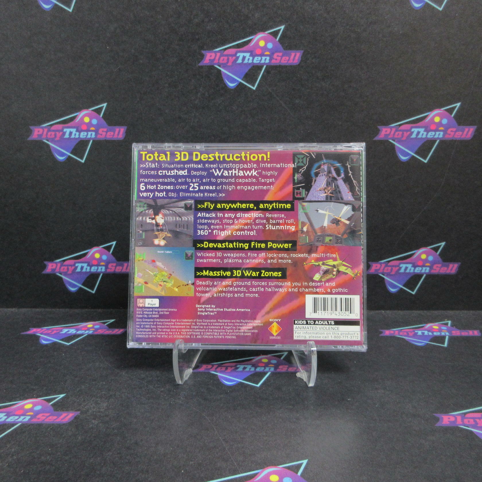 Warhawk PS1 PlayStation 1 GH - Very Good