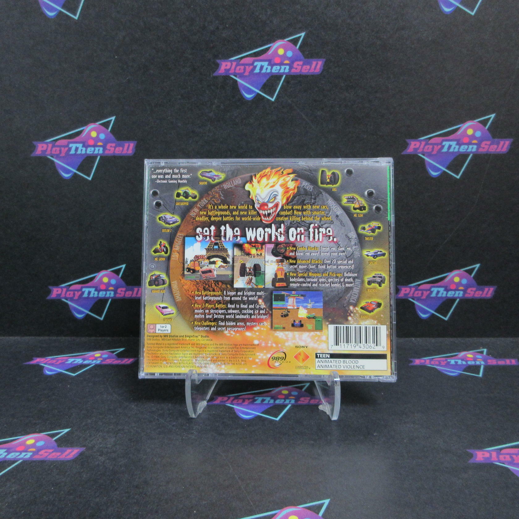 Twisted Metal 2 PS1 PlayStation 1 GH - Very Good