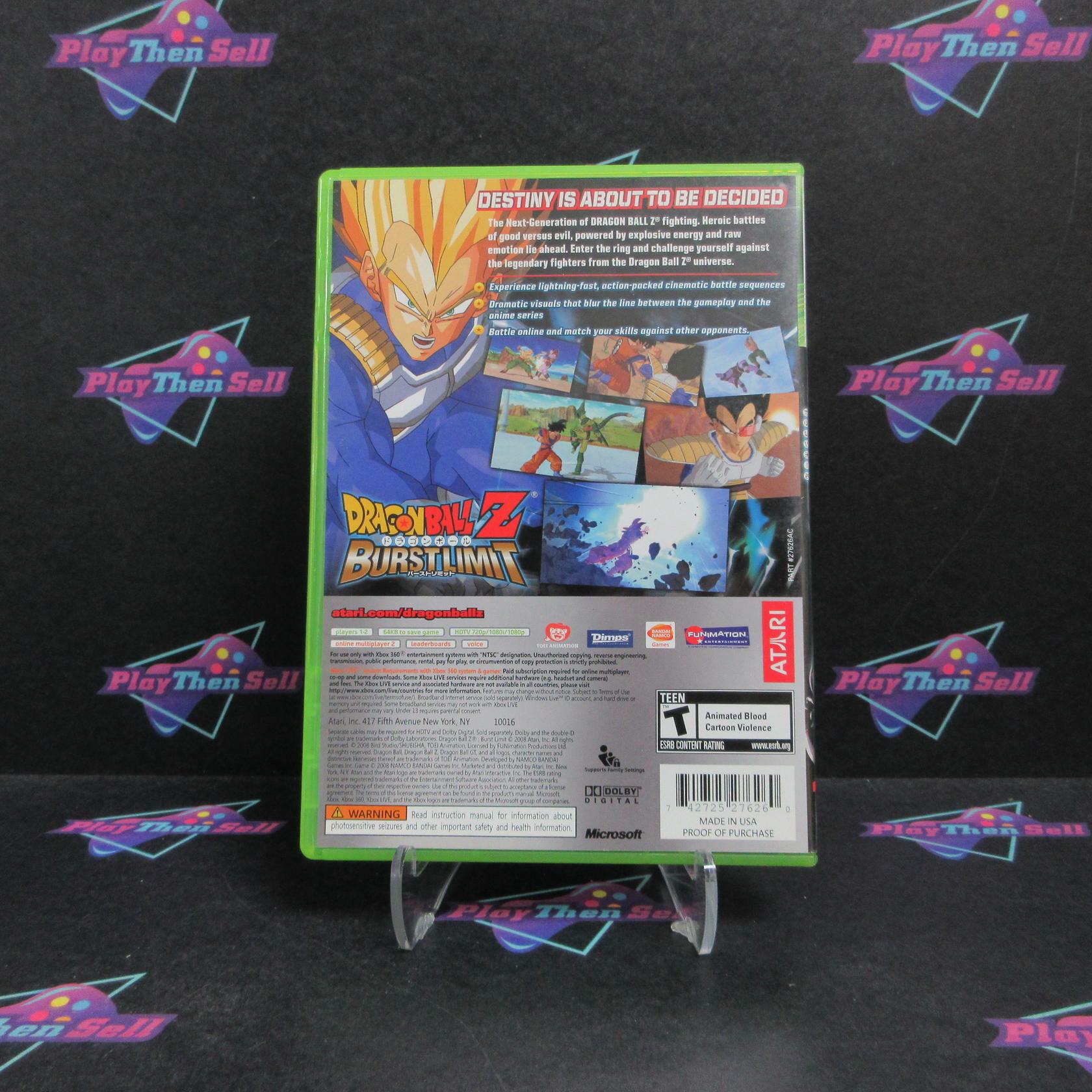 Dragonball Z Burst Limit Xbox 360 - Very Good