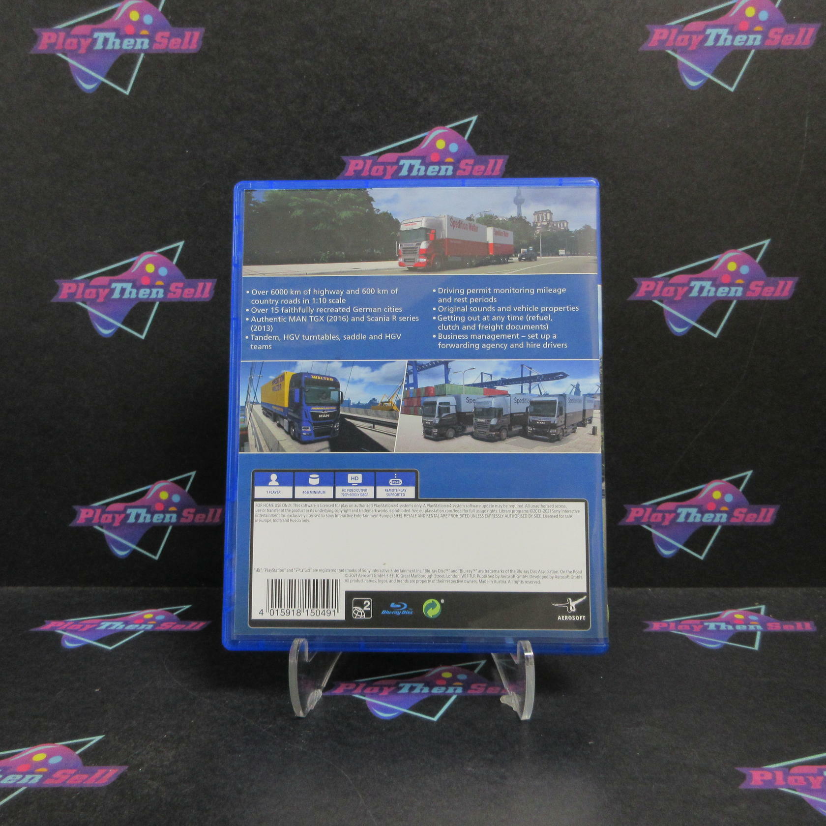 On The Road Truck Simulator PS4 PlayStation 4 PAL - Like New