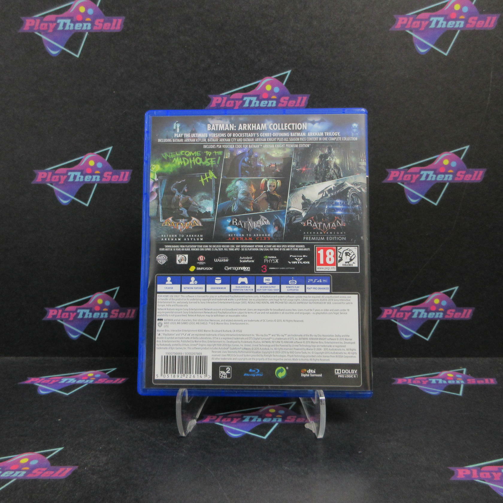 Batman Arkham Collection PS4 PlayStation 4 PAL - Like New