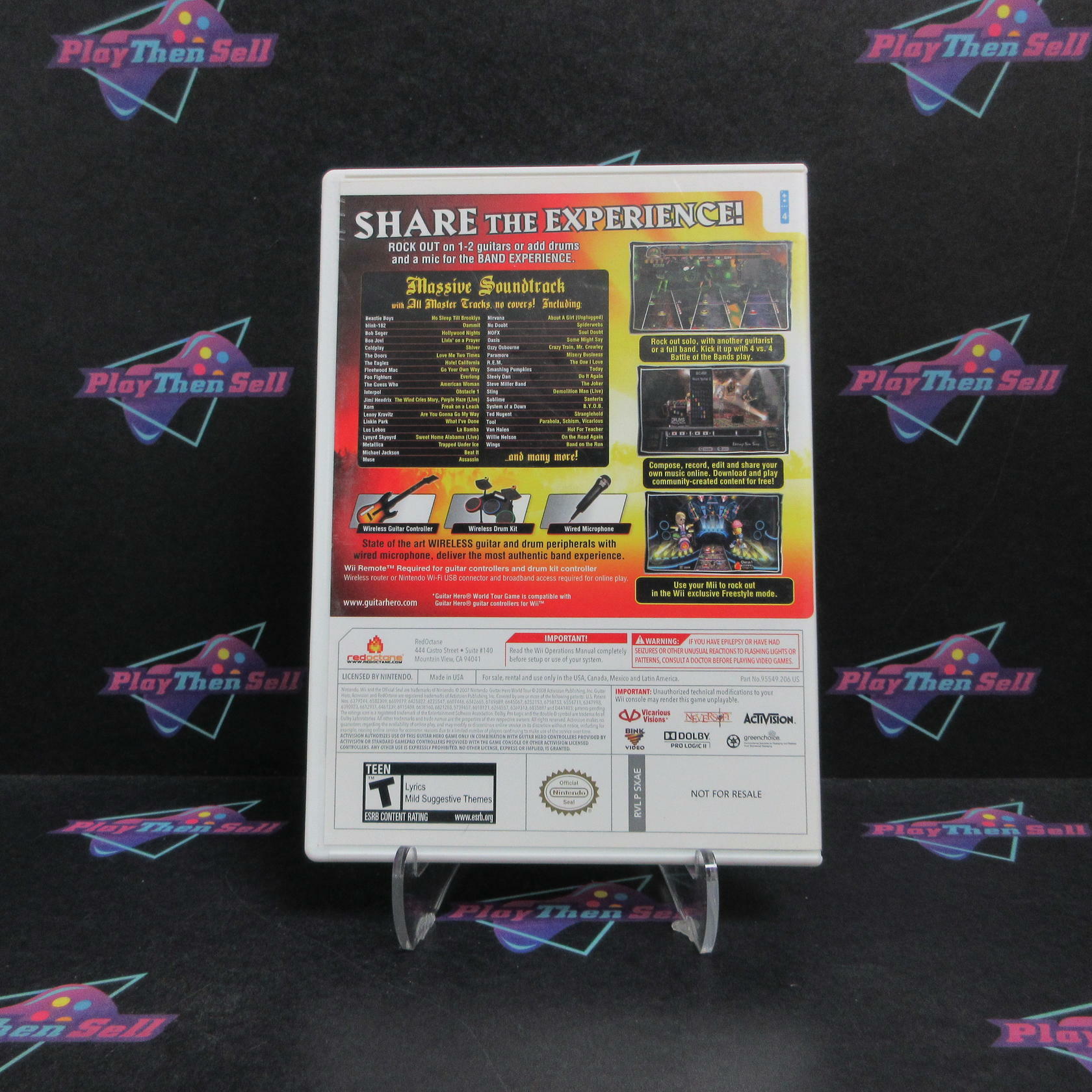 Guitar Hero World Tour Nintendo Wii - Very Good