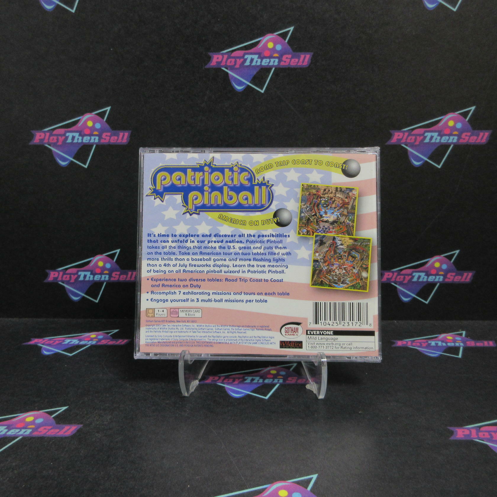 Patriotic Pinball PS1 PlayStation 1 - Very Good