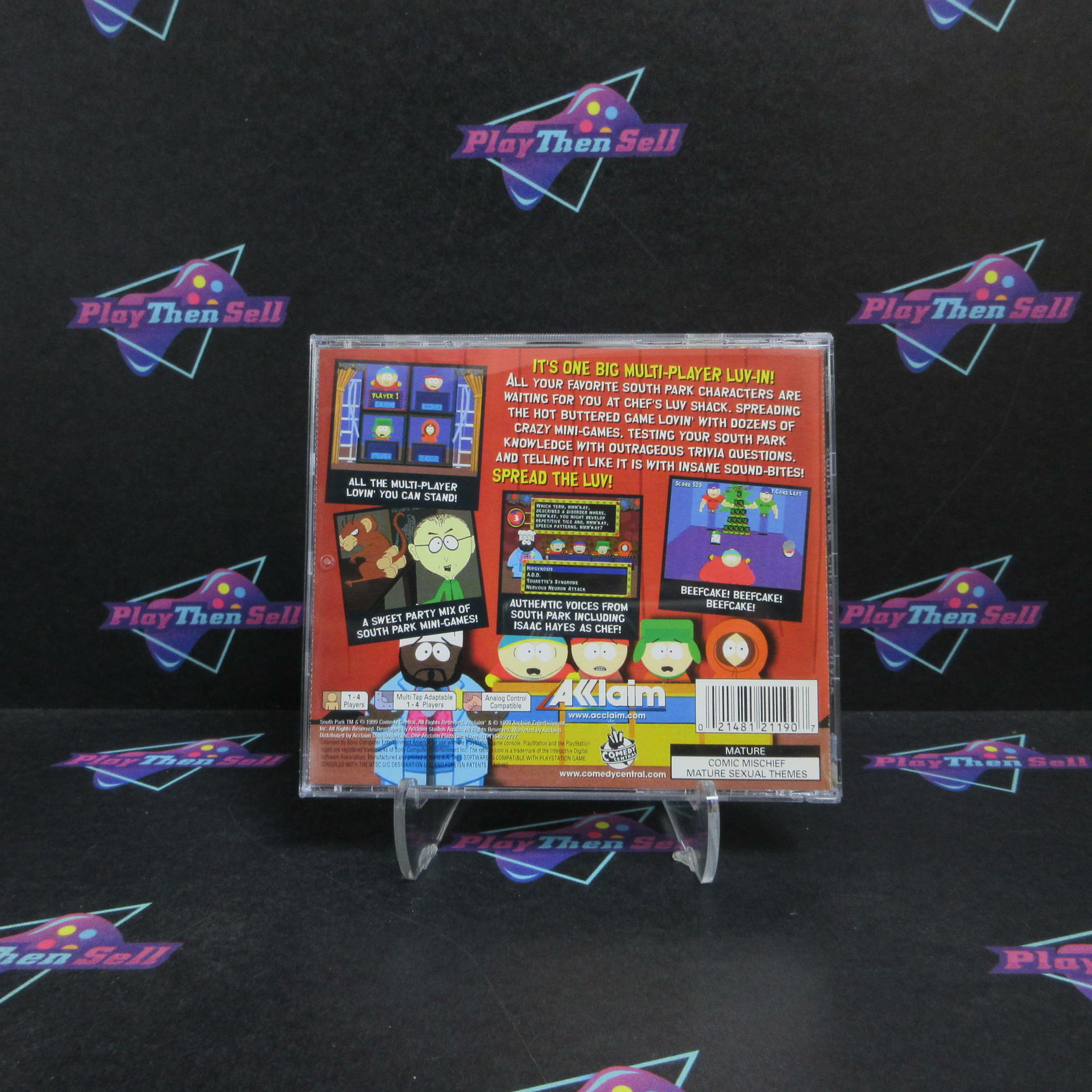 South Park Chefs Luv Shack PS1 PlayStation 1 + Reg Card Complete - Refurbished