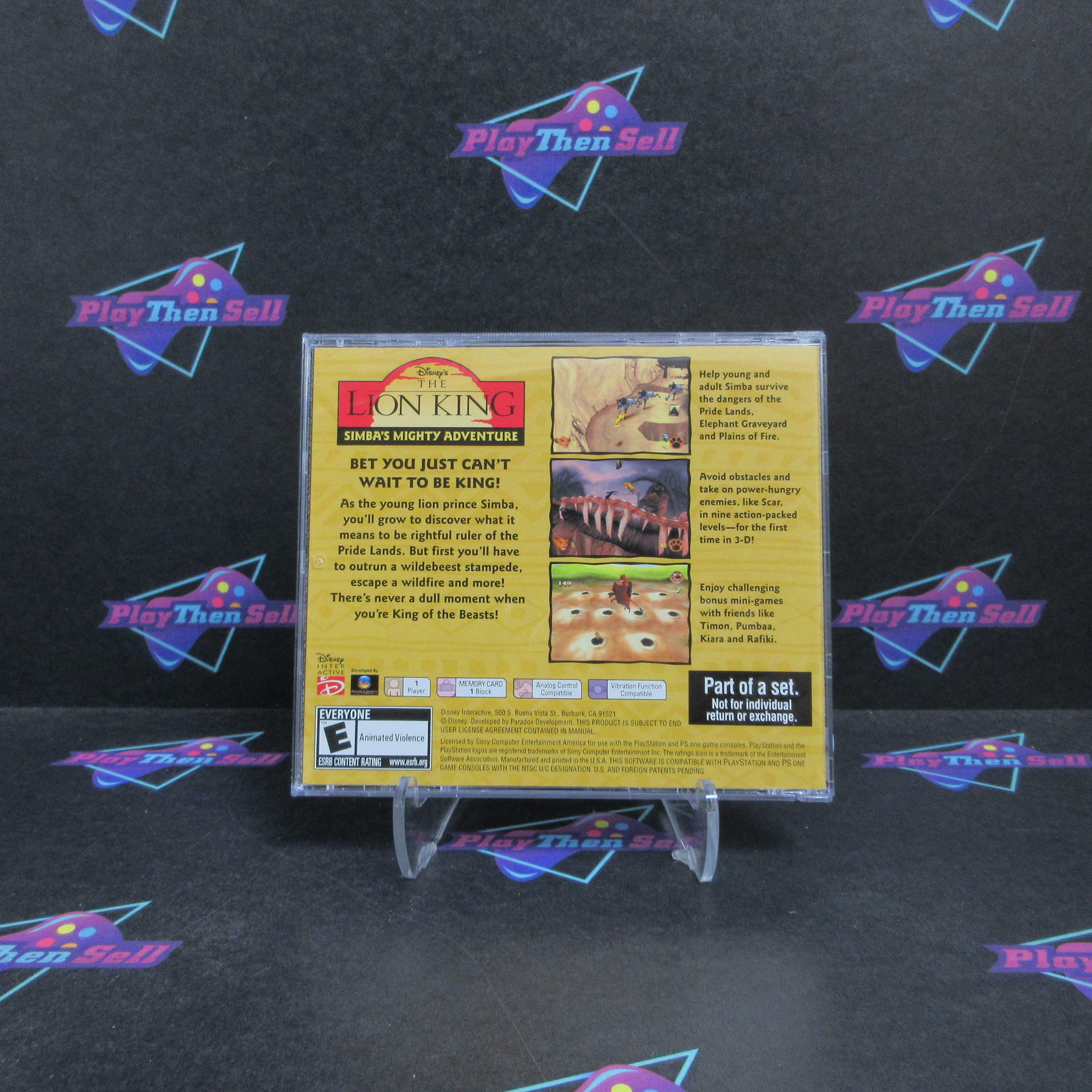 Lion King Simba's Mighty Adventure Collector's Edition PS1 Complete - Refurbished