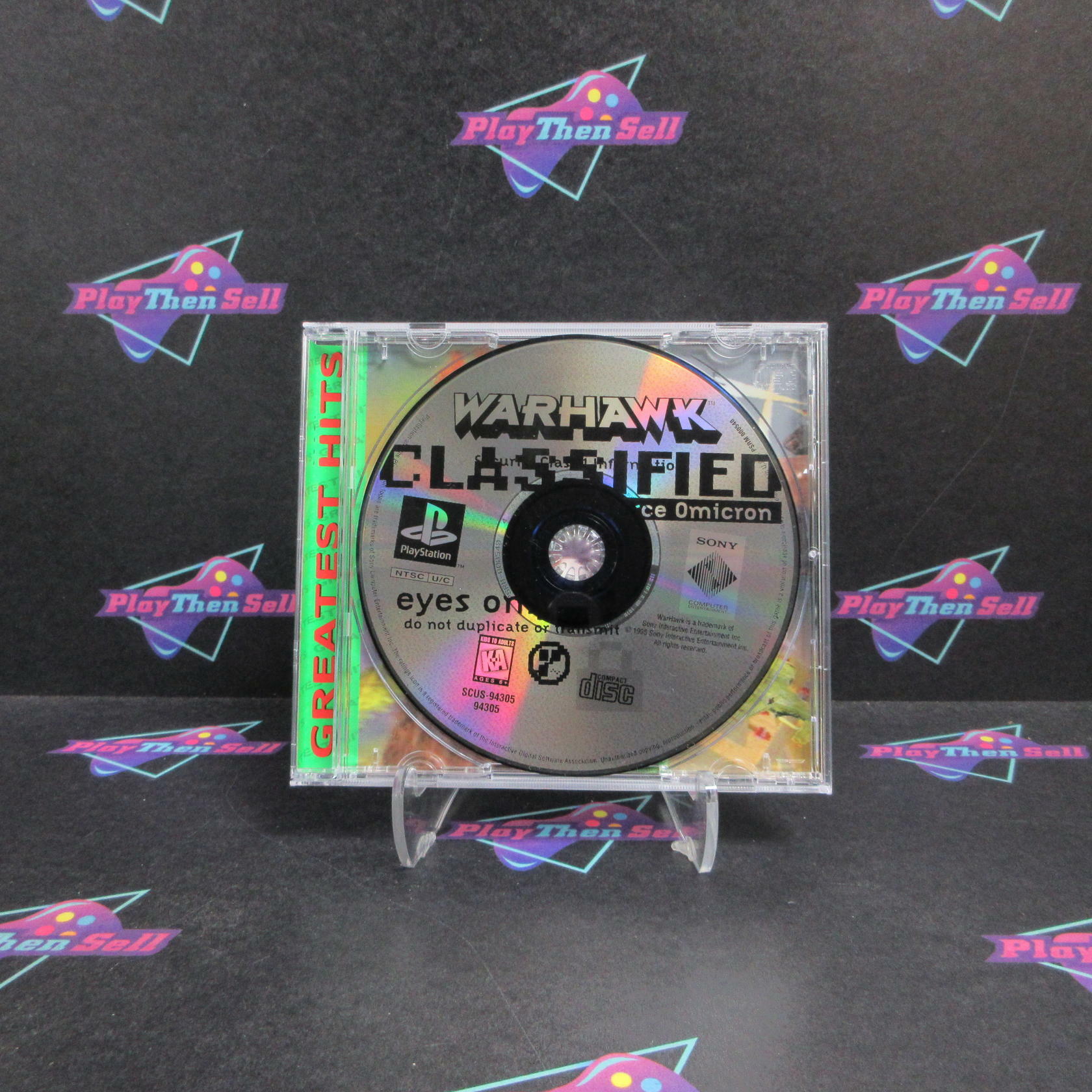 Warhawk PS1 PlayStation 1 GH - Very Good