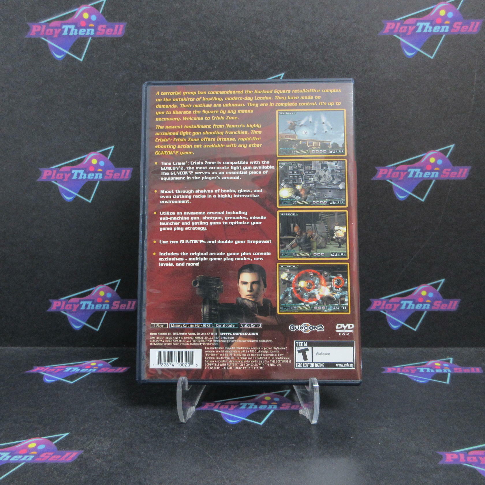 Time Crisis Crisis Zone PS2 PlayStation 2 Complete - Excellent