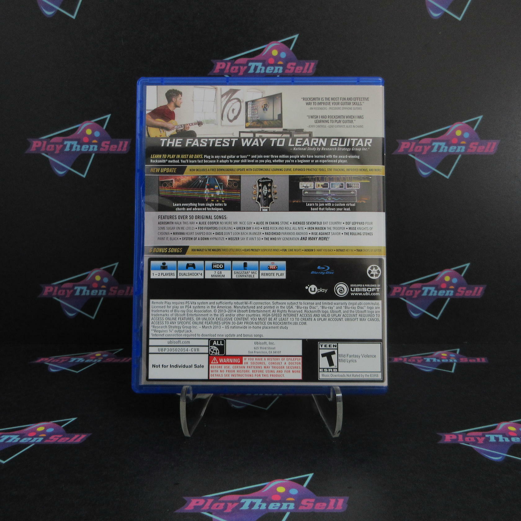 Rocksmith 2014 Edition Remastered PS4 PlayStation 4 Complete - Refurbished