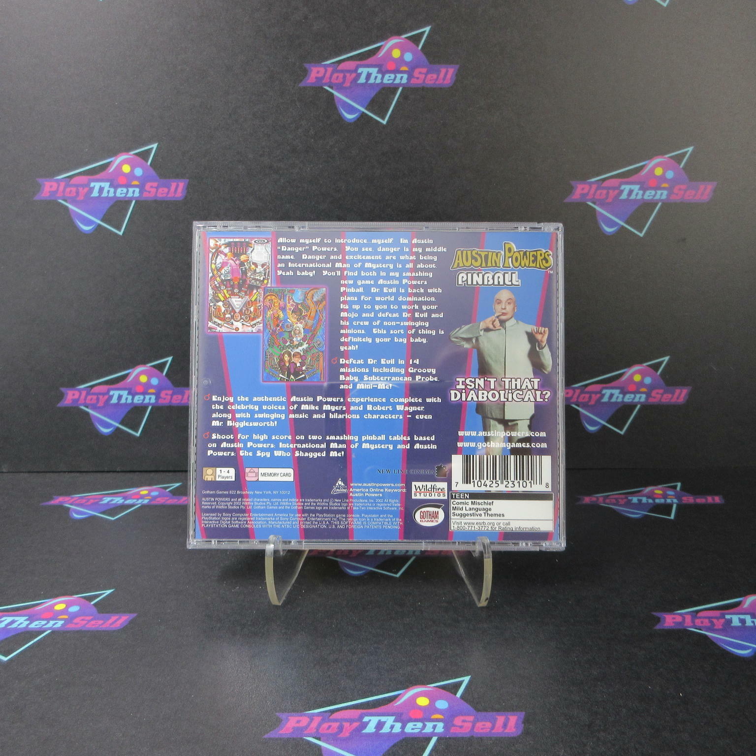 Austin Powers Pinball PS1 PlayStation 1 Complete - Refurbished