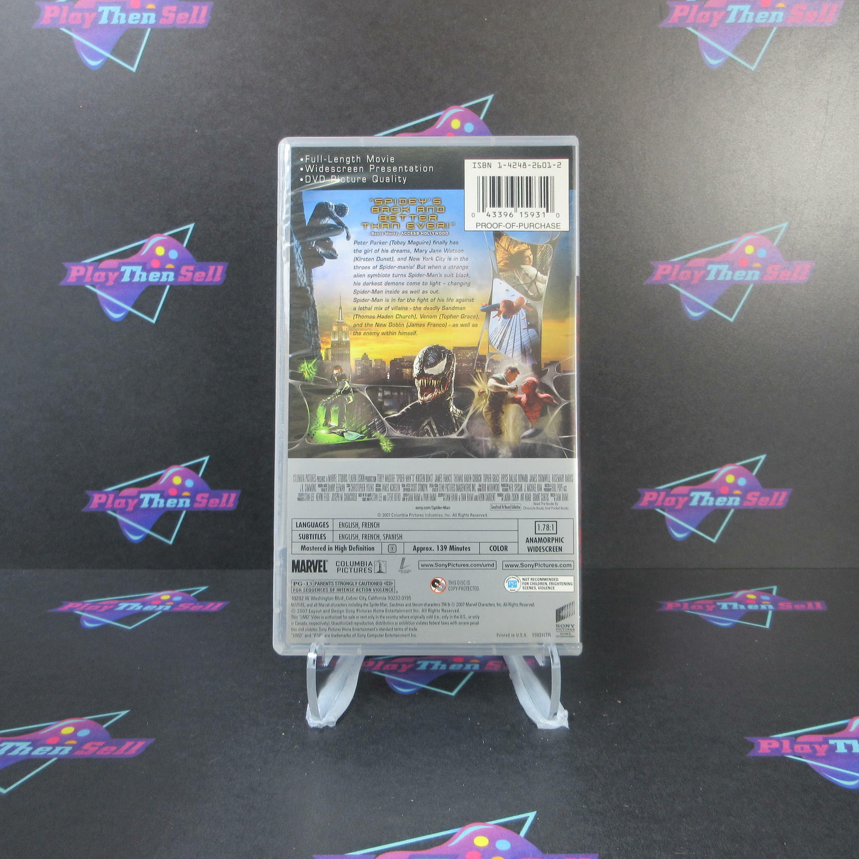 Spider-Man 3 - Sony PSP Movie UMD - Like New