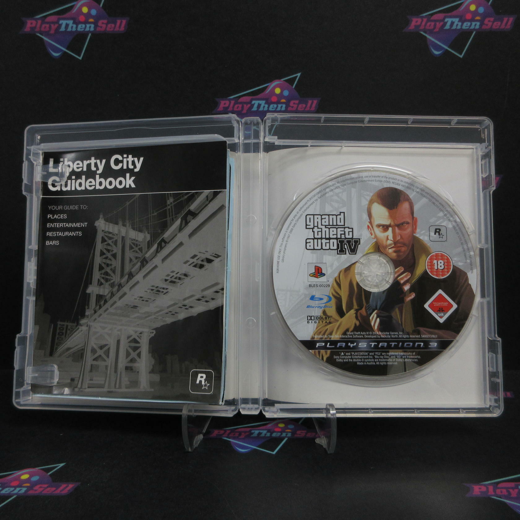 Grand Theft Auto IV PS3 PlayStation 3 PAL Middle East Version + Map - Like New
