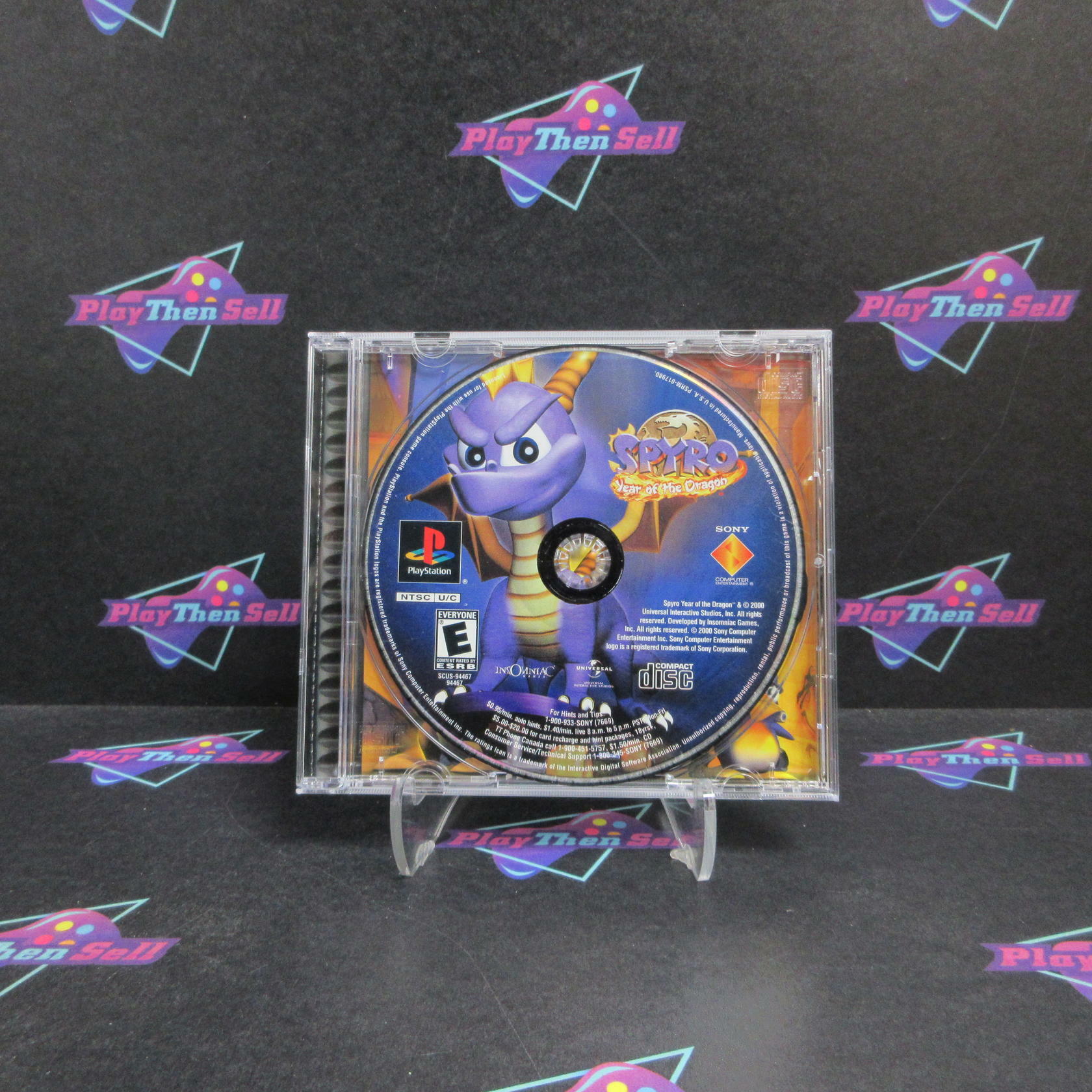 Spyro Year of the Dragon PS1 PlayStation 1 - Very Good