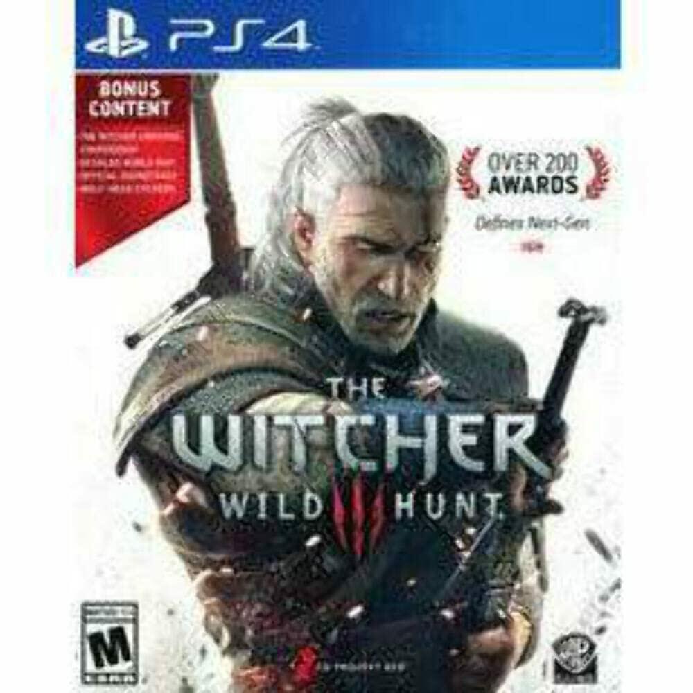 The Witcher 3 Wild Hunt PlayStation 4 PS4 + Stickers/Map Complete - Refurbished