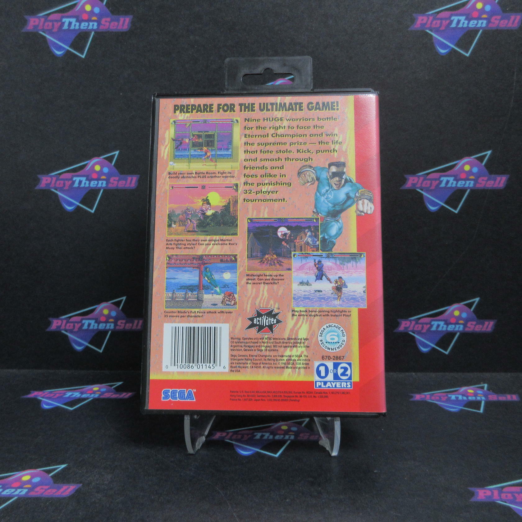 Eternal Champions Sega Genesis Complete - Refurbished