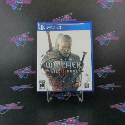 The Witcher 3 Wild Hunt PlayStation 4 PS4 + Stickers/Map Complete - Refurbished