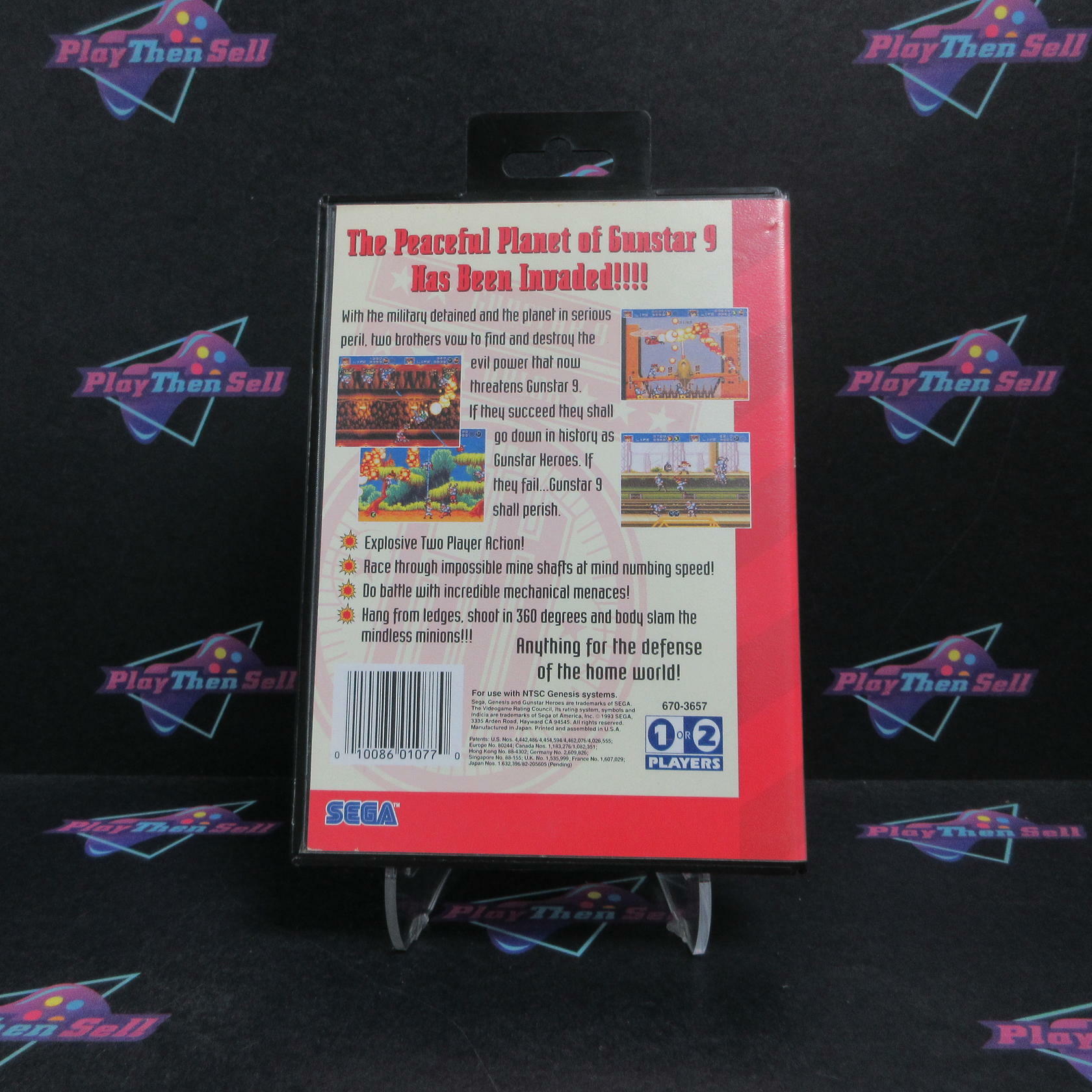 Gunstar Heroes Sega Genesis Complete - Refurbished