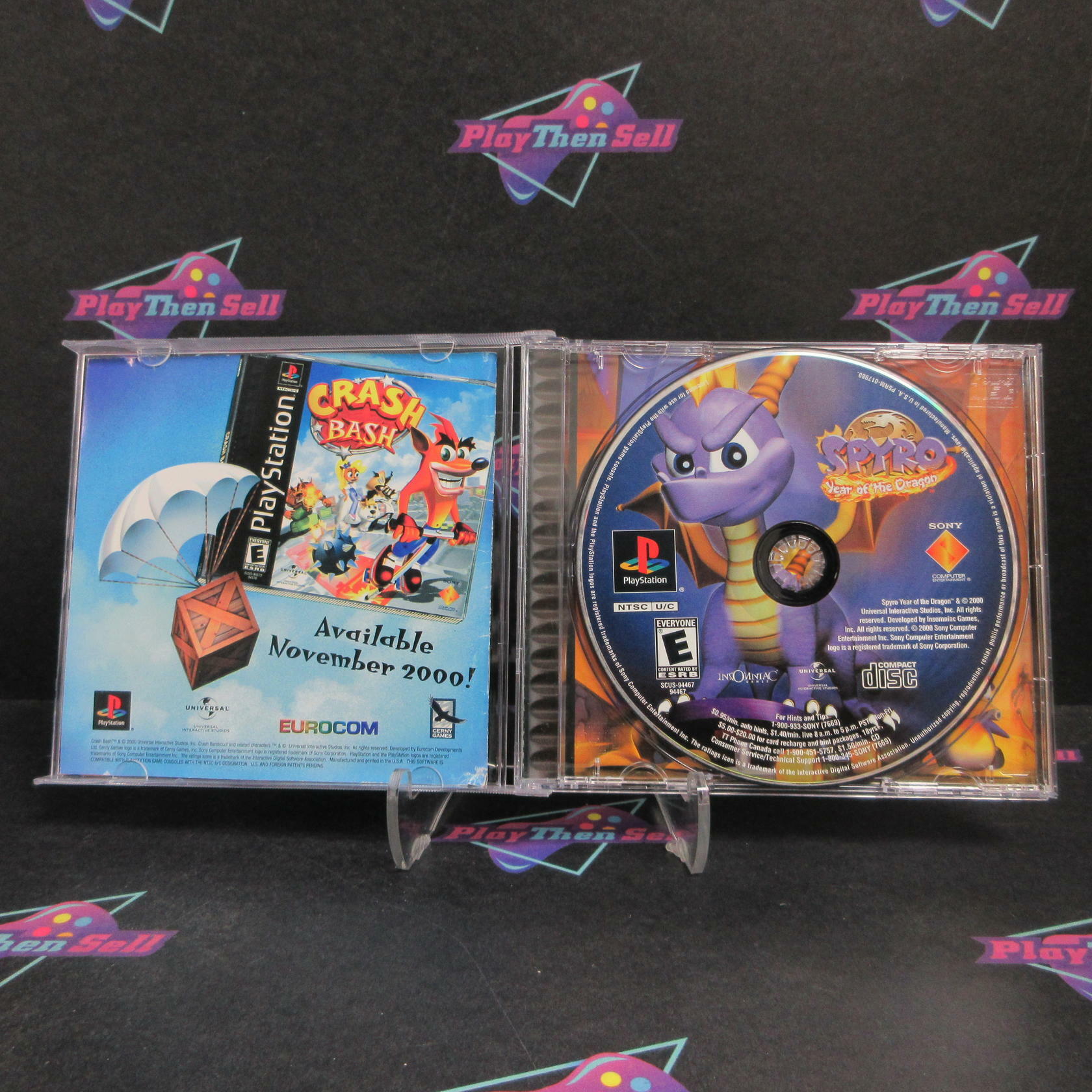 Spyro Year of the Dragon PS1 PlayStation 1 Complete - Very Good