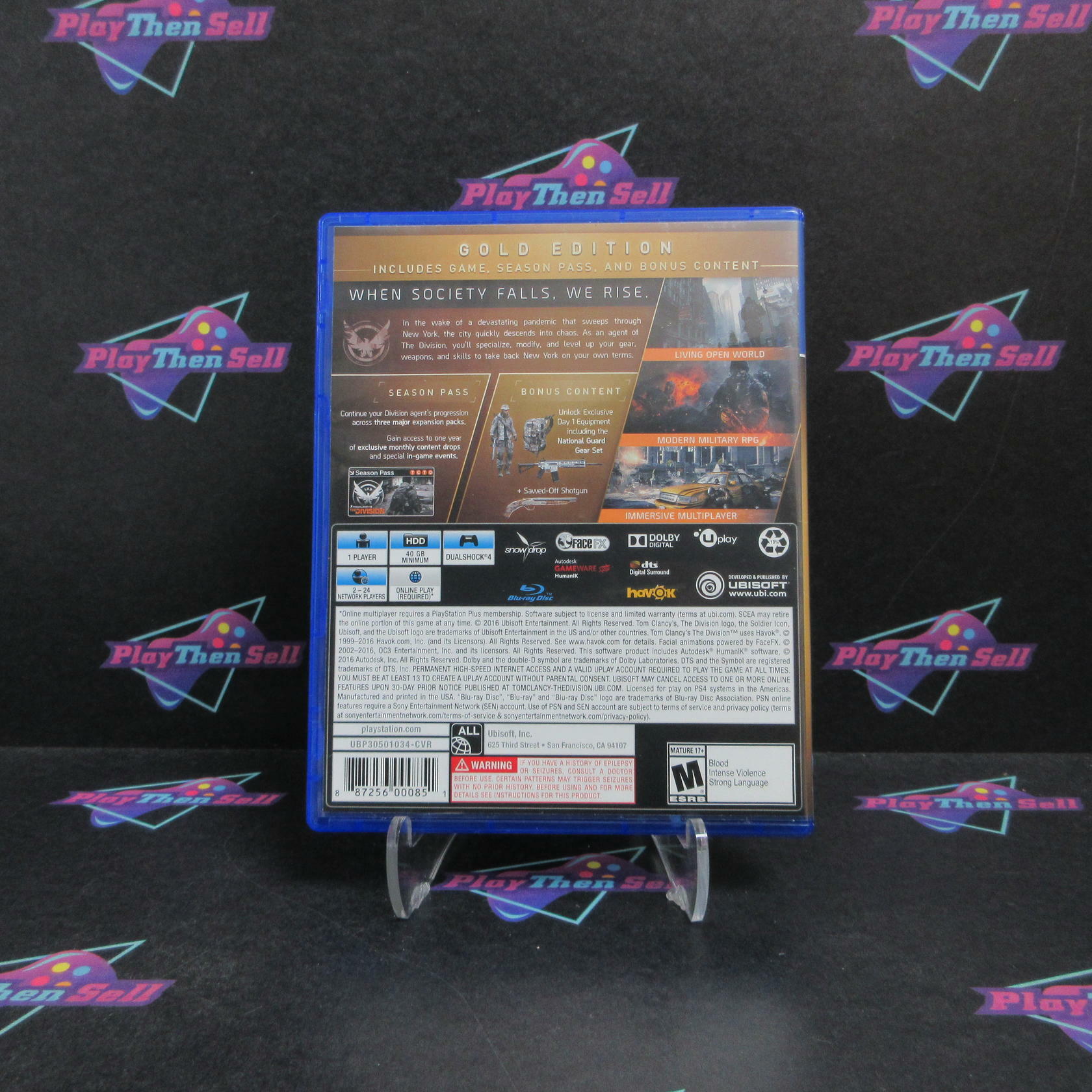 Tom Clancy's The Division Gold Edition PS4 PlayStation 4 Complete - Refurbished