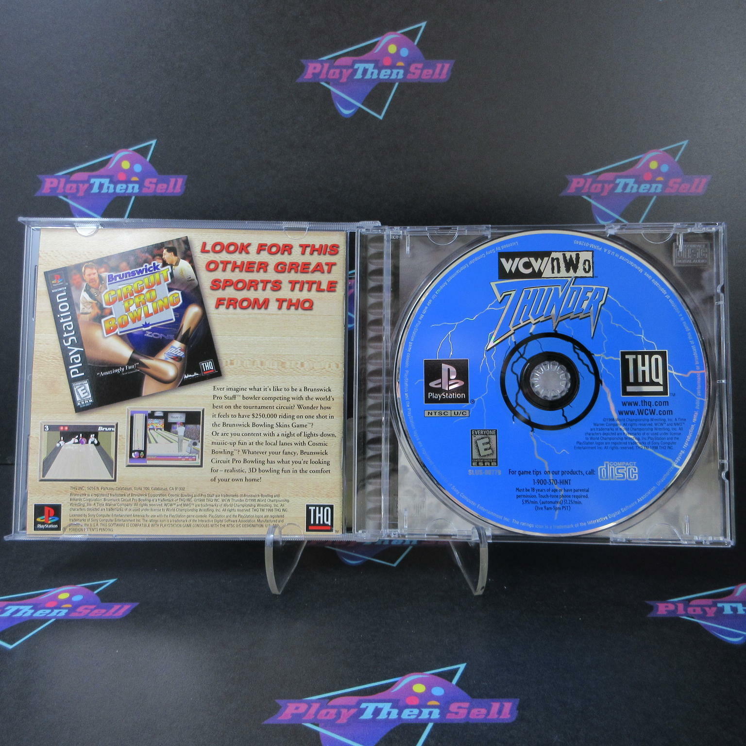 WCW NWO Thunder PS1 PlayStation 1 + Reg Card Complete - Refurbished