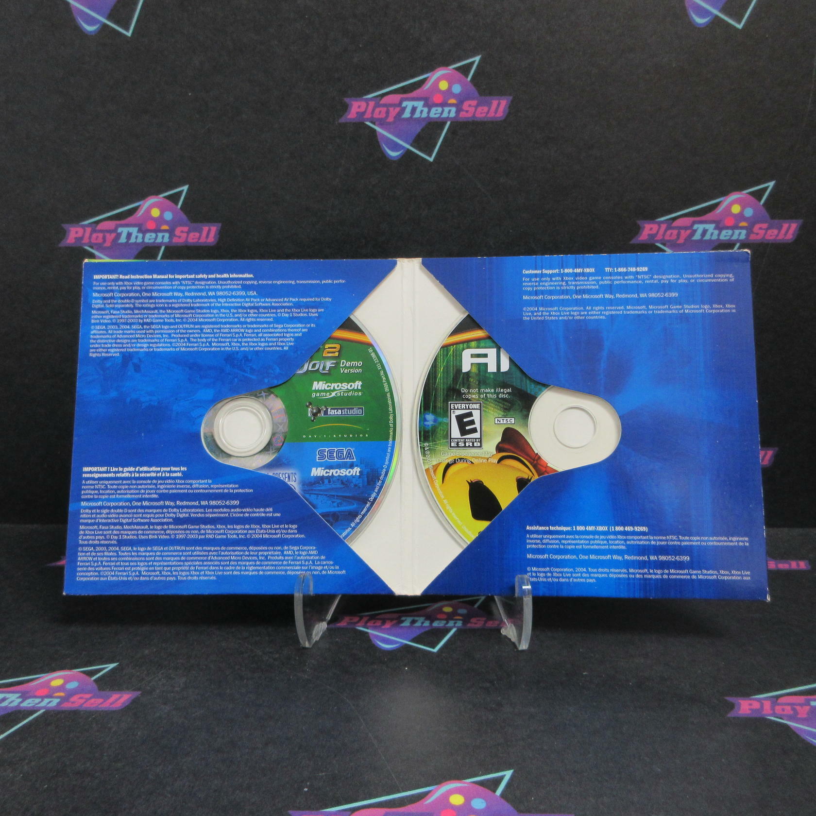 Mechassault 2 Lone Wolf / Outrun 2 / Arcade Demo Disc Xbox Complete - Refurbished