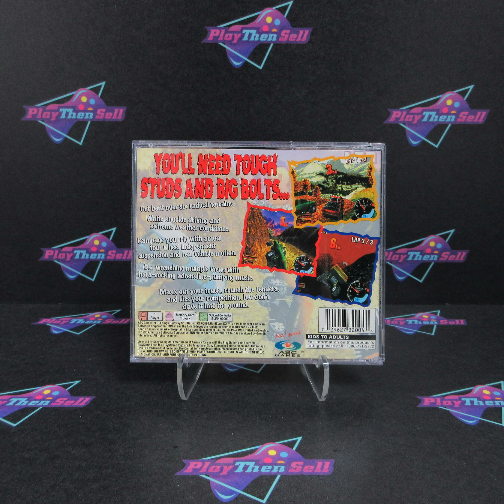 TNN Motorsports Hardcore 4x4 PS1 PlayStation 1 Complete - Refurbished