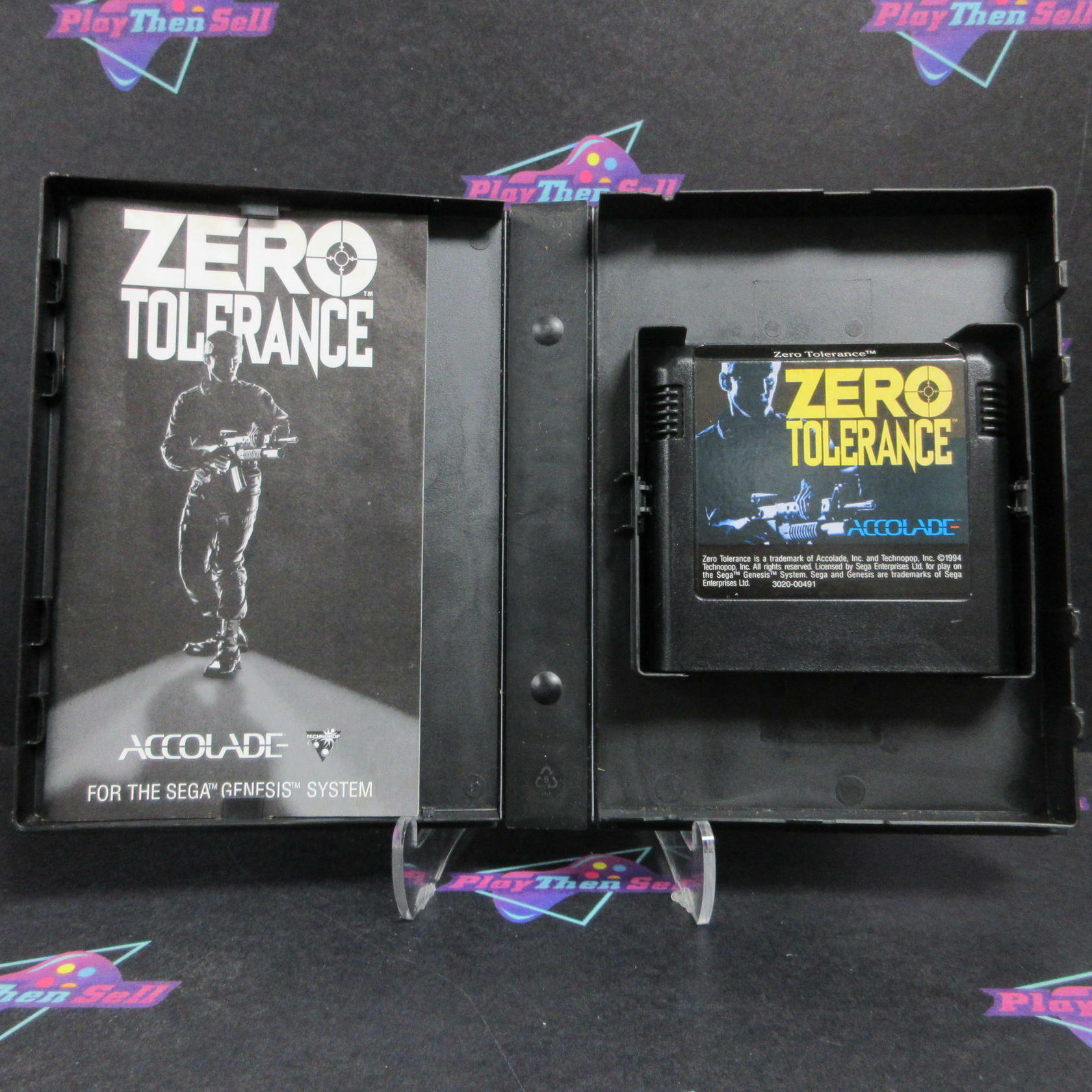 Zero Tolerance Sega Genesis + Reg Card Complete - Very Good
