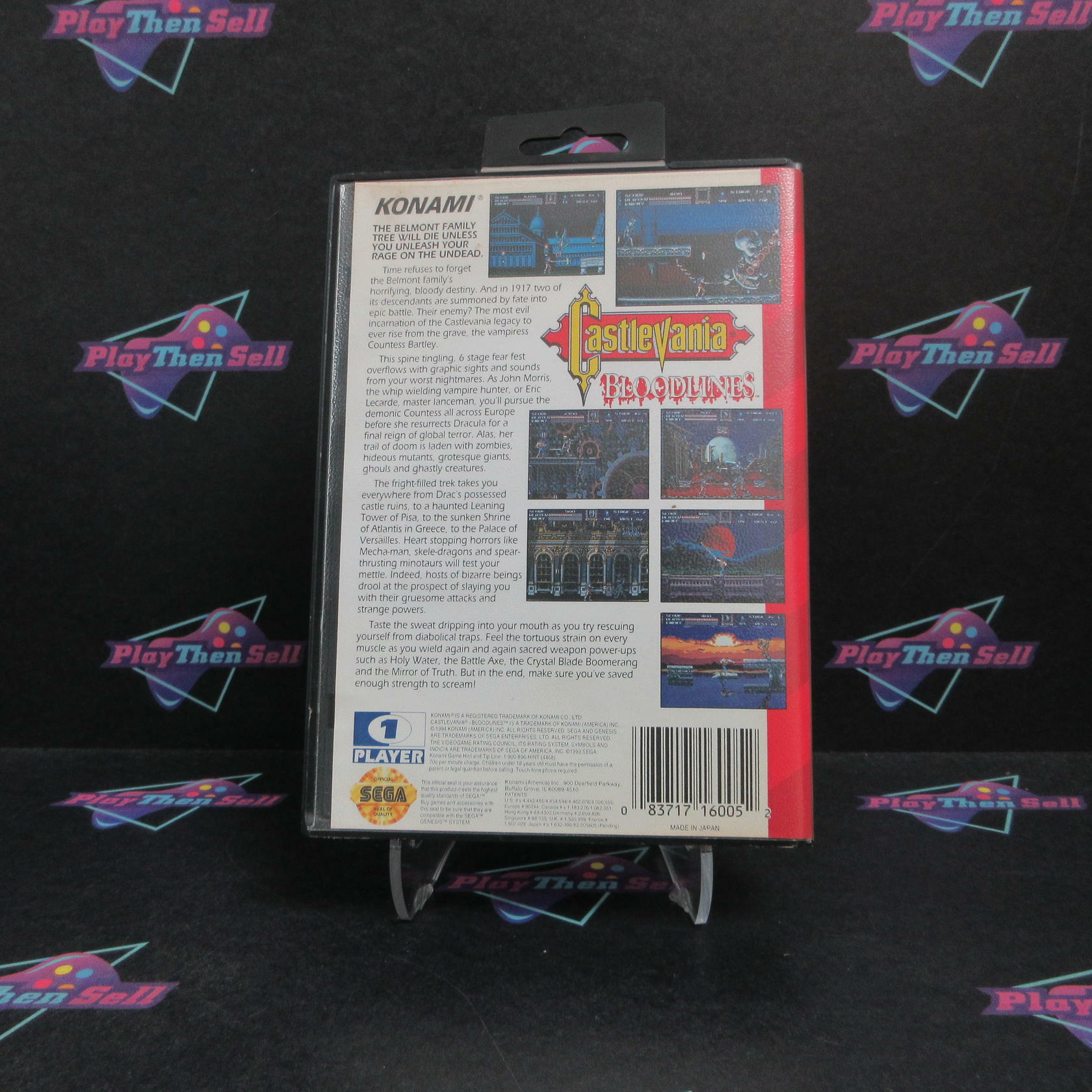 Castlevania Bloodlines Sega Genesis Complete - Very Good