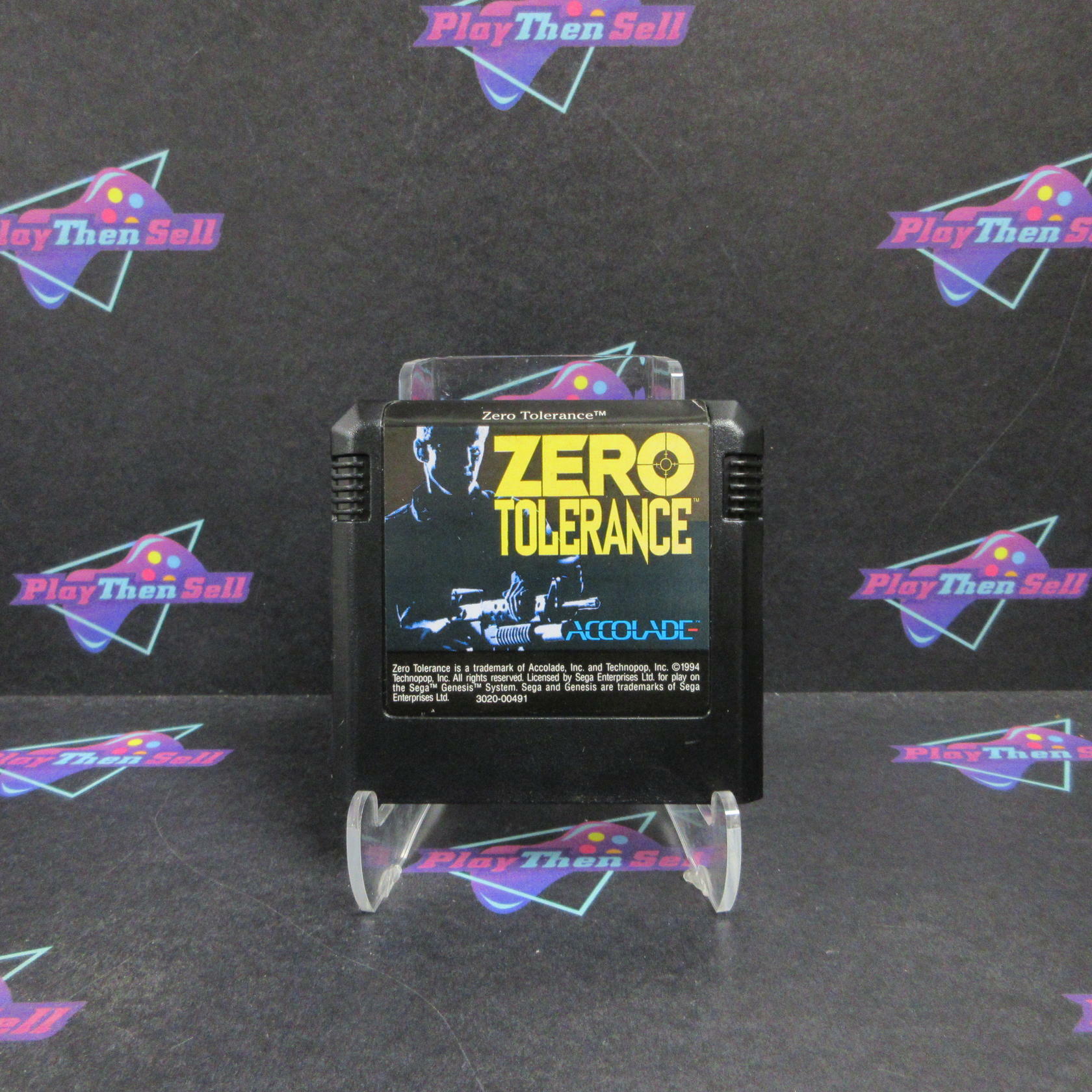 Zero Tolerance Sega Genesis + Reg Card Complete - Very Good