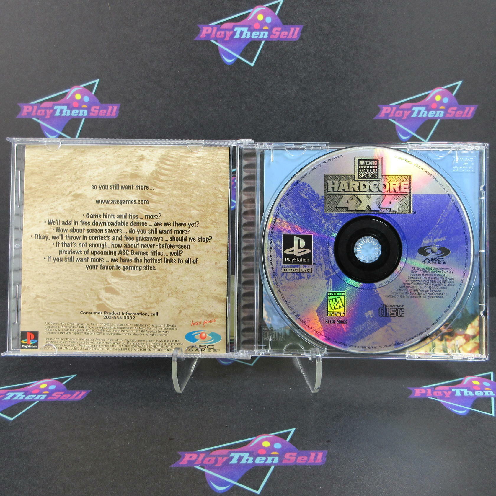 TNN Motorsports Hardcore 4x4 PS1 PlayStation 1 Complete - Refurbished