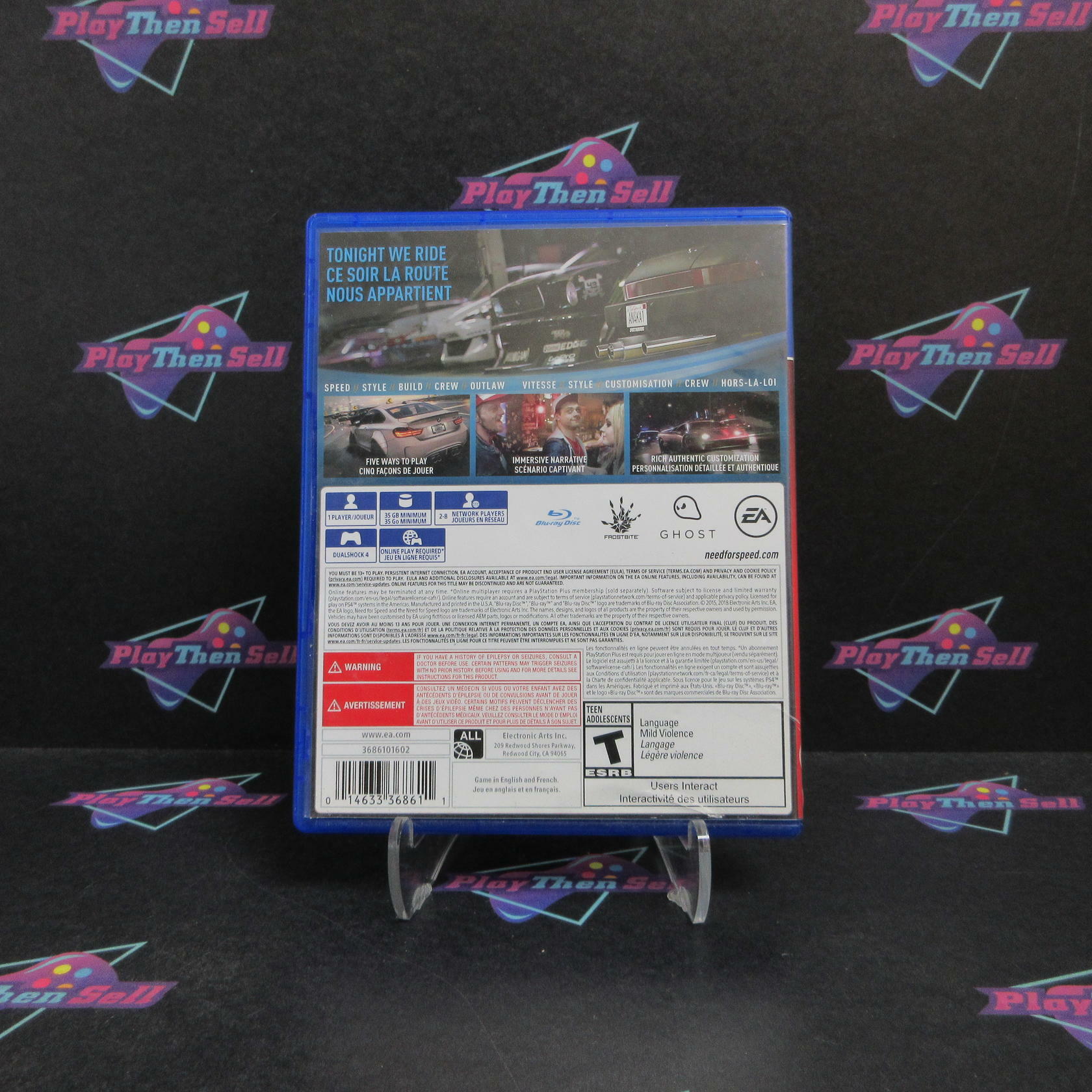 Need for Speed PS4 PlayStation 4 PH Complete - Very Good