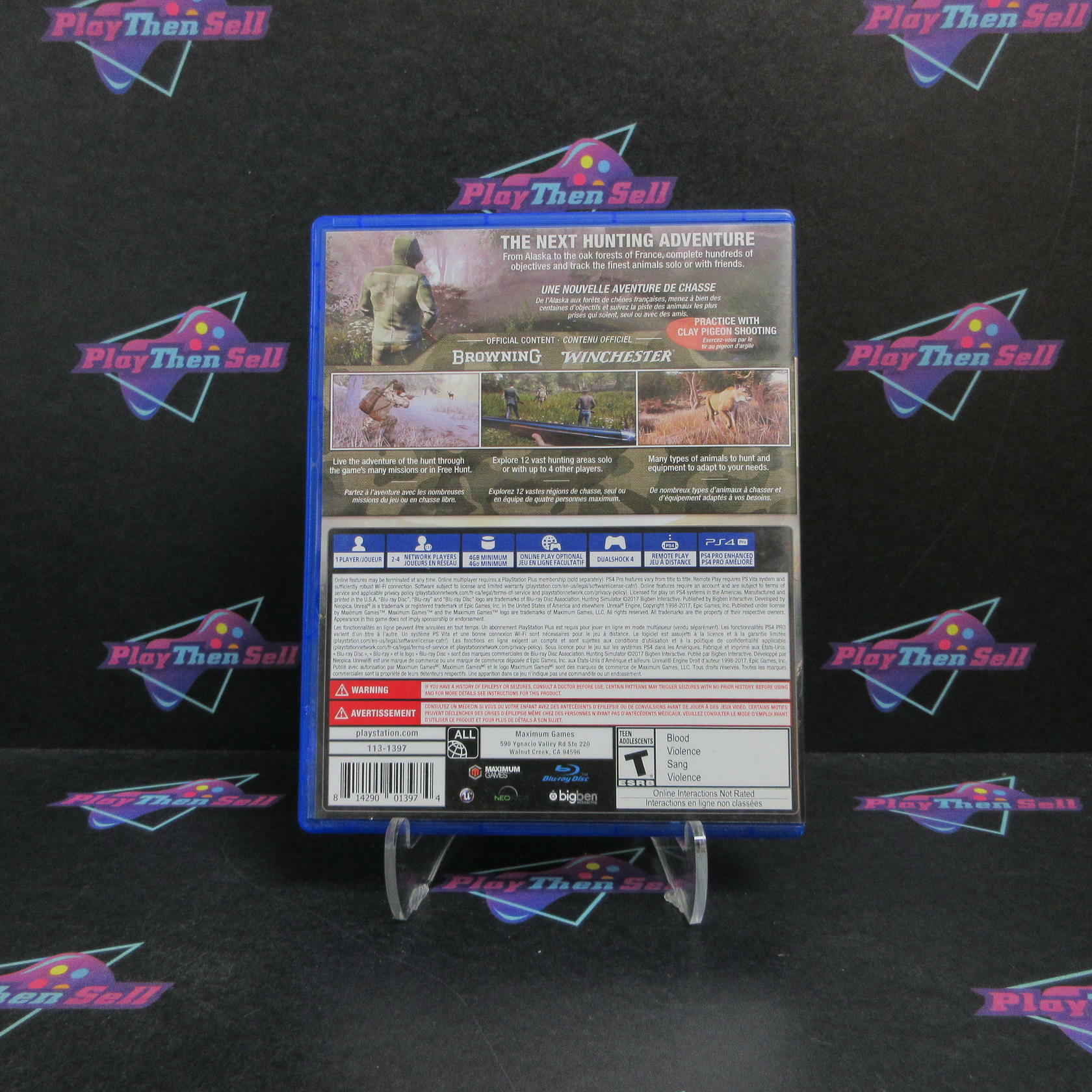 Hunting Simulator PS4 PlayStation 4 Complete - Very Good