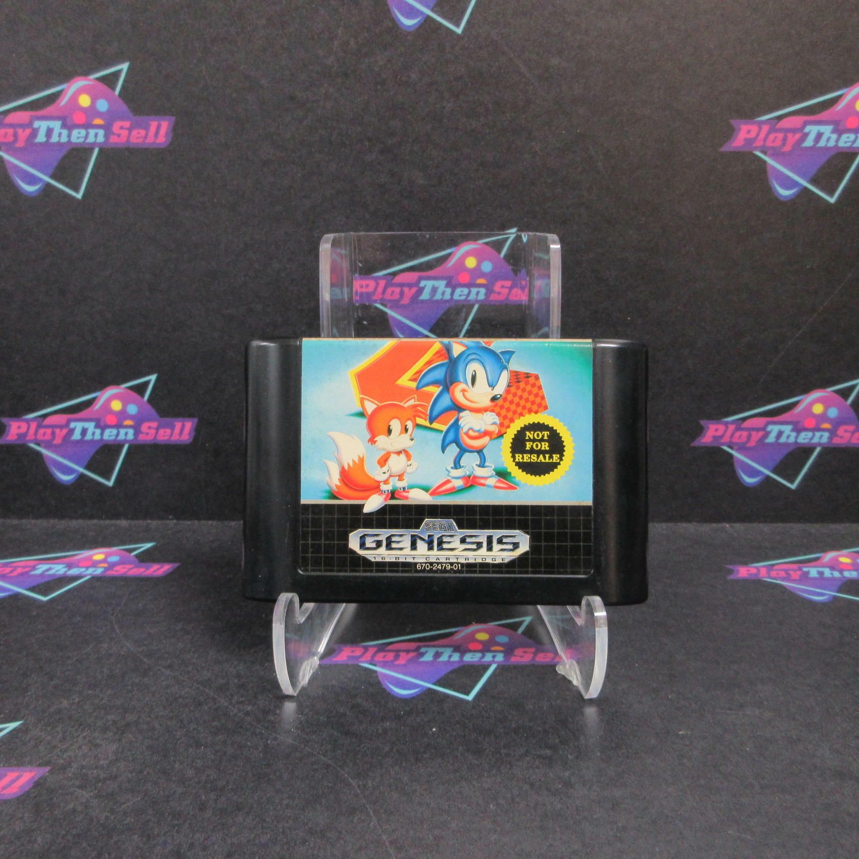 Sonic the Hedgehog 2 Not For Resale Art Sega Genesis Complete - Very Good