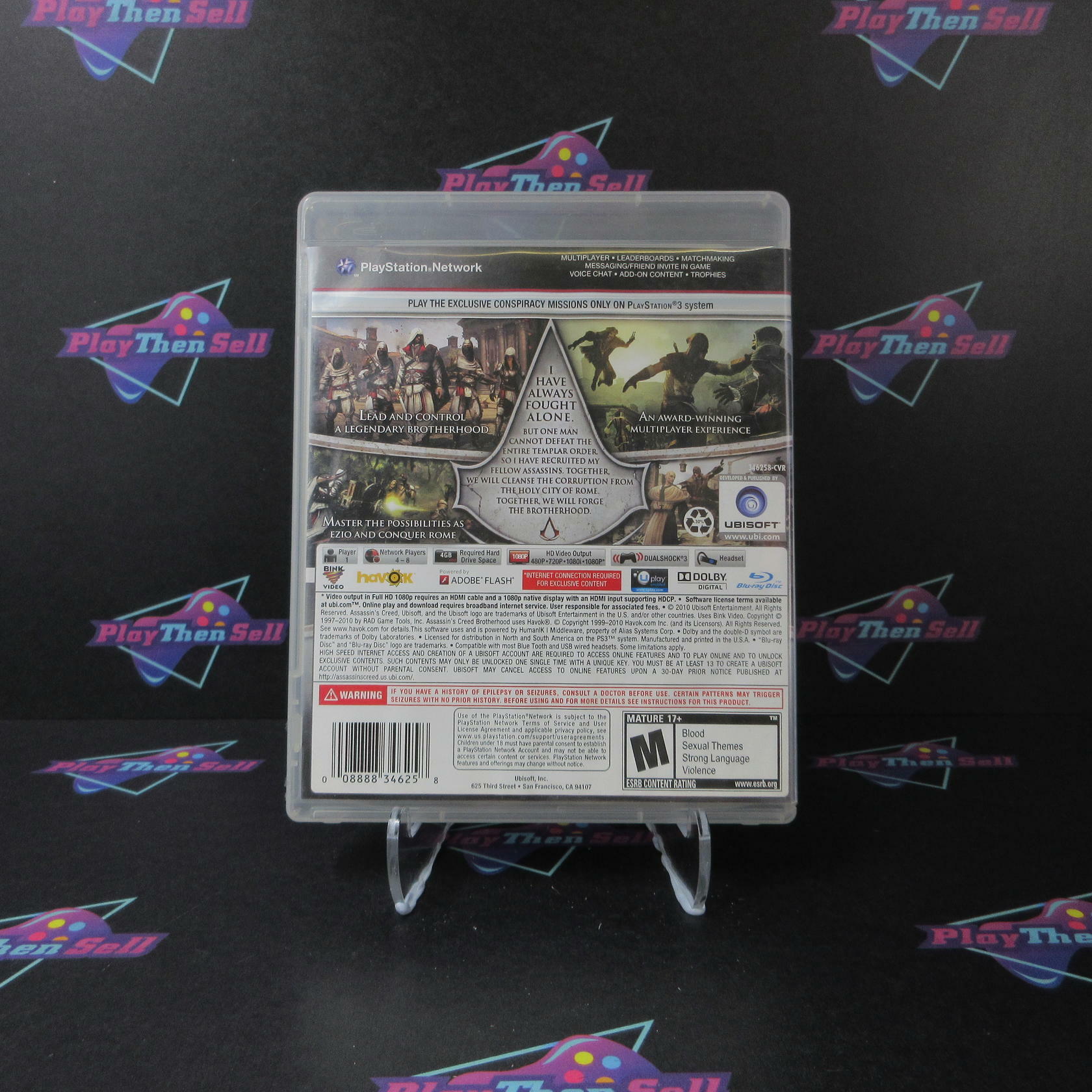 Assassin's Creed Brotherhood PS3 PlayStation 3 Complete - Very Good