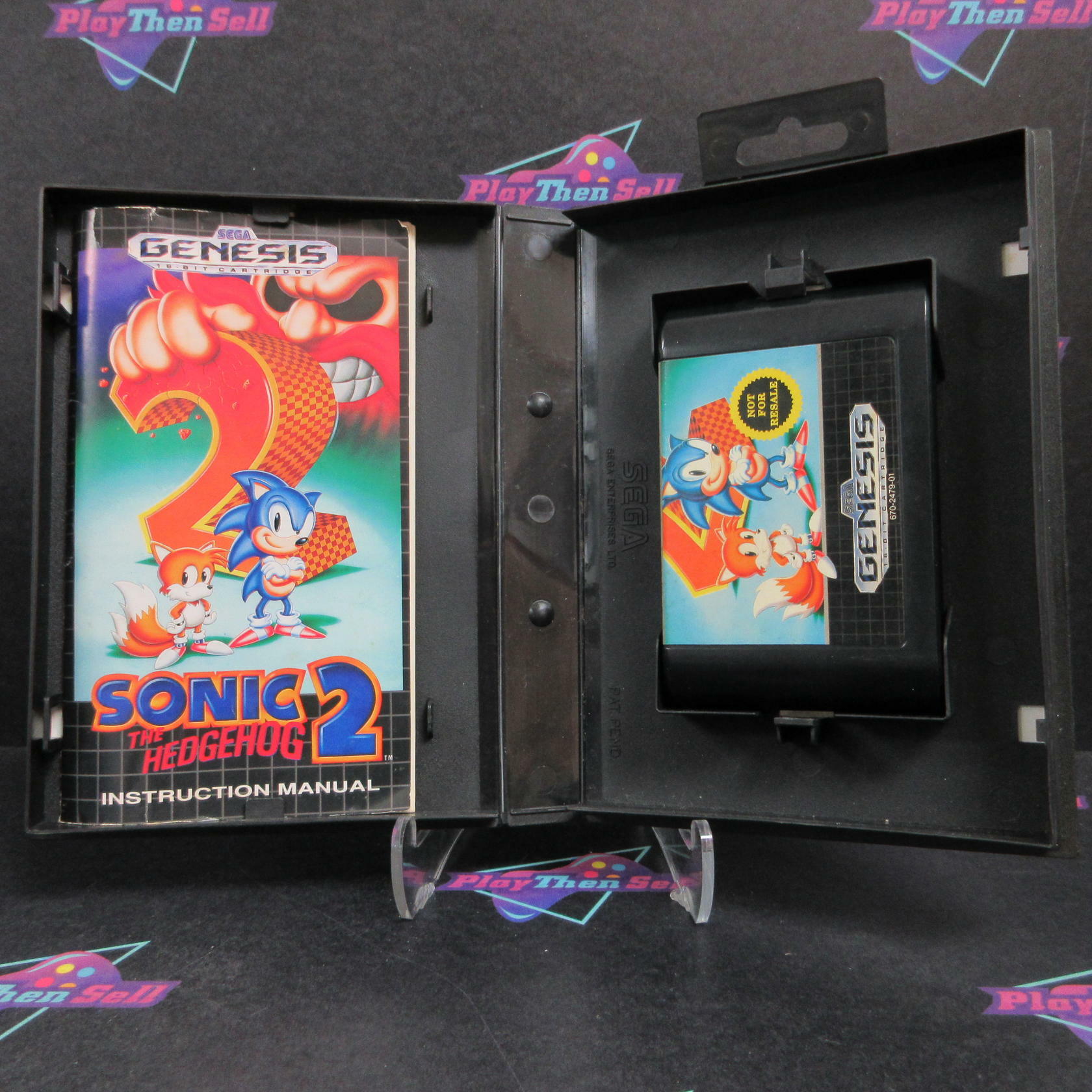 Sonic the Hedgehog 2 Not For Resale Art Sega Genesis Complete - Very Good