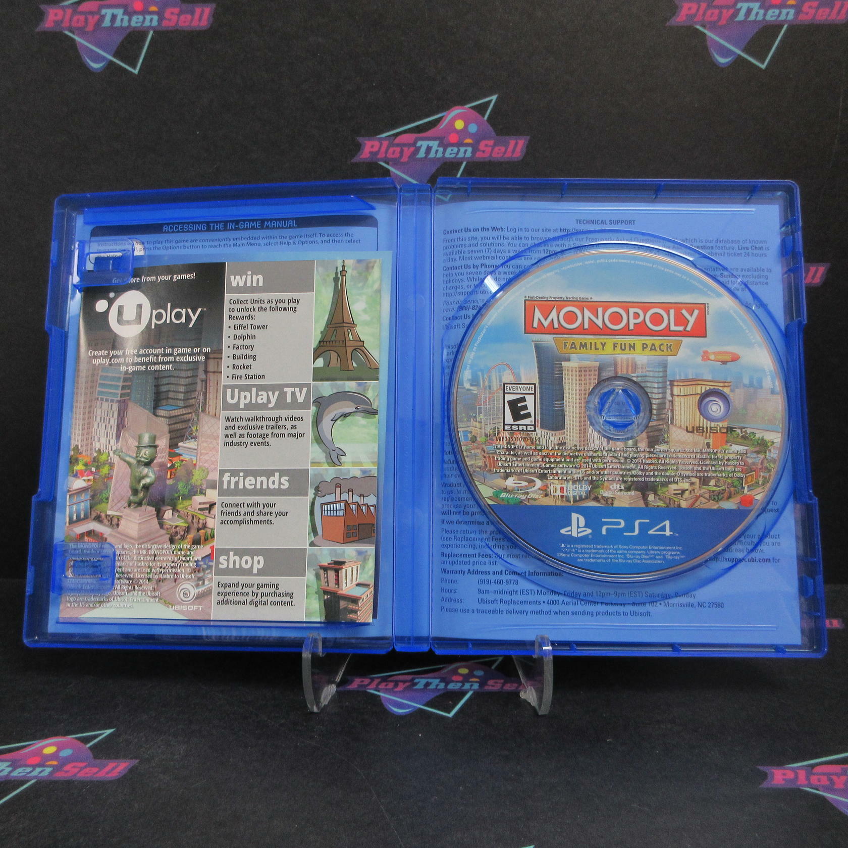 Monopoly Family Fun Pack PS4 PlayStation 4 Complete - Refurbished