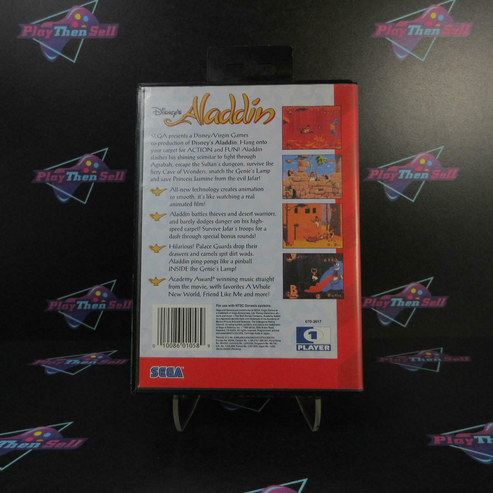 Disney's Aladdin Sega Genesis Boxed Complete CIB - Like New