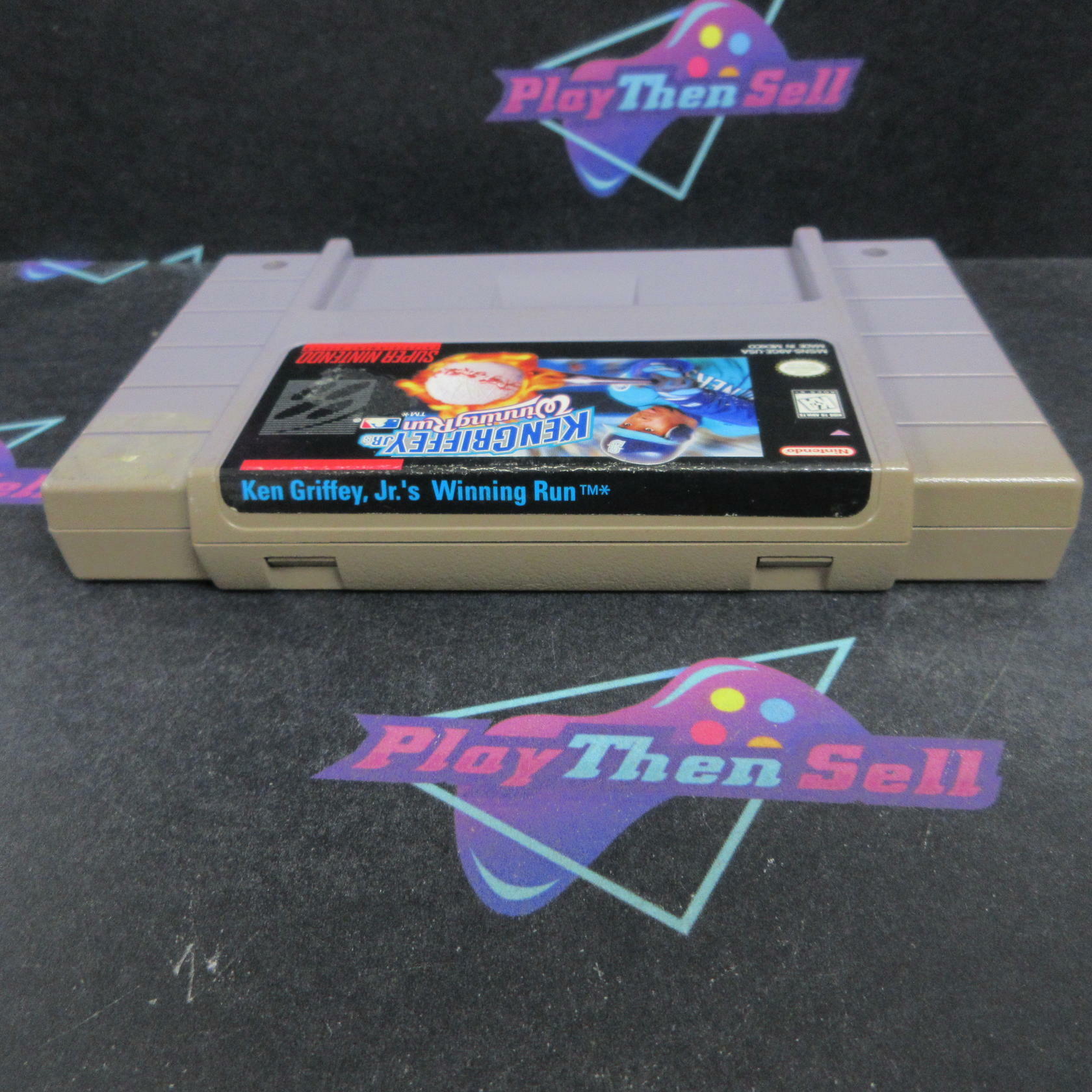 Ken Griffey Jr.'s Winning Run Super Nintendo NES Cartridge / Tested - Very Good